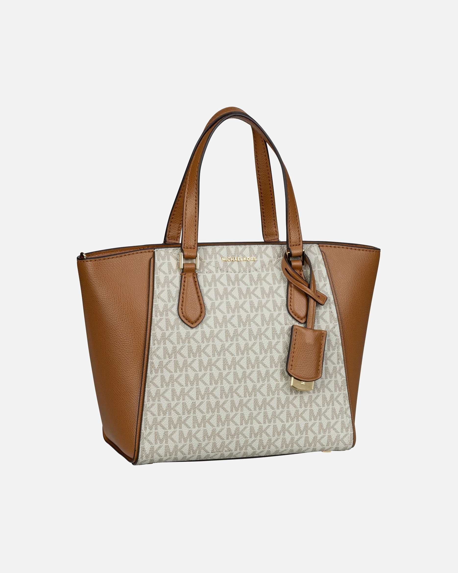 Handtasche für Weiblich Michael Kors Default Brand Line Handtasche Taryn Small Convertible MK SIG Vanilla/Acorn