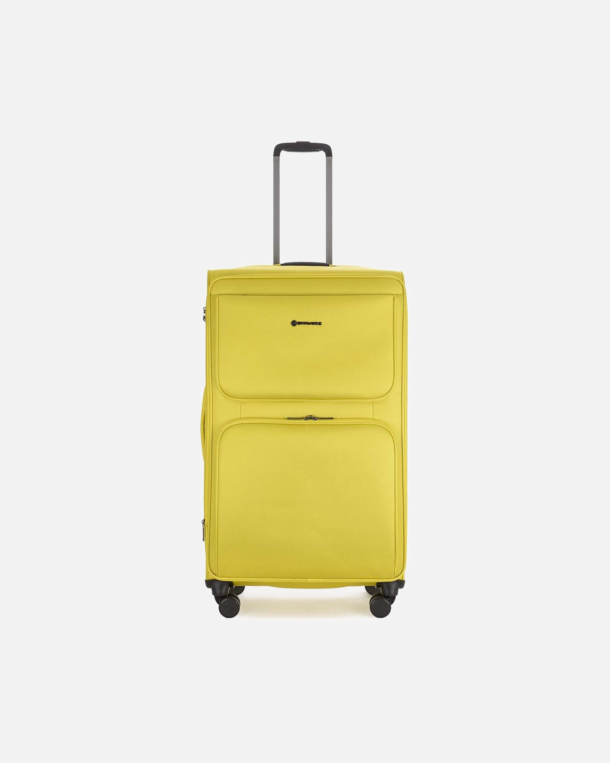 Trolley für Männlich Stratic Bendigo Light Style 4 Rollen Trolley L 84 cm mit Dehnfalte yellow gold 1