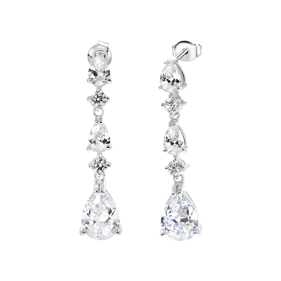 Lucardi Ohrringe 925 Silber - silbern Damen