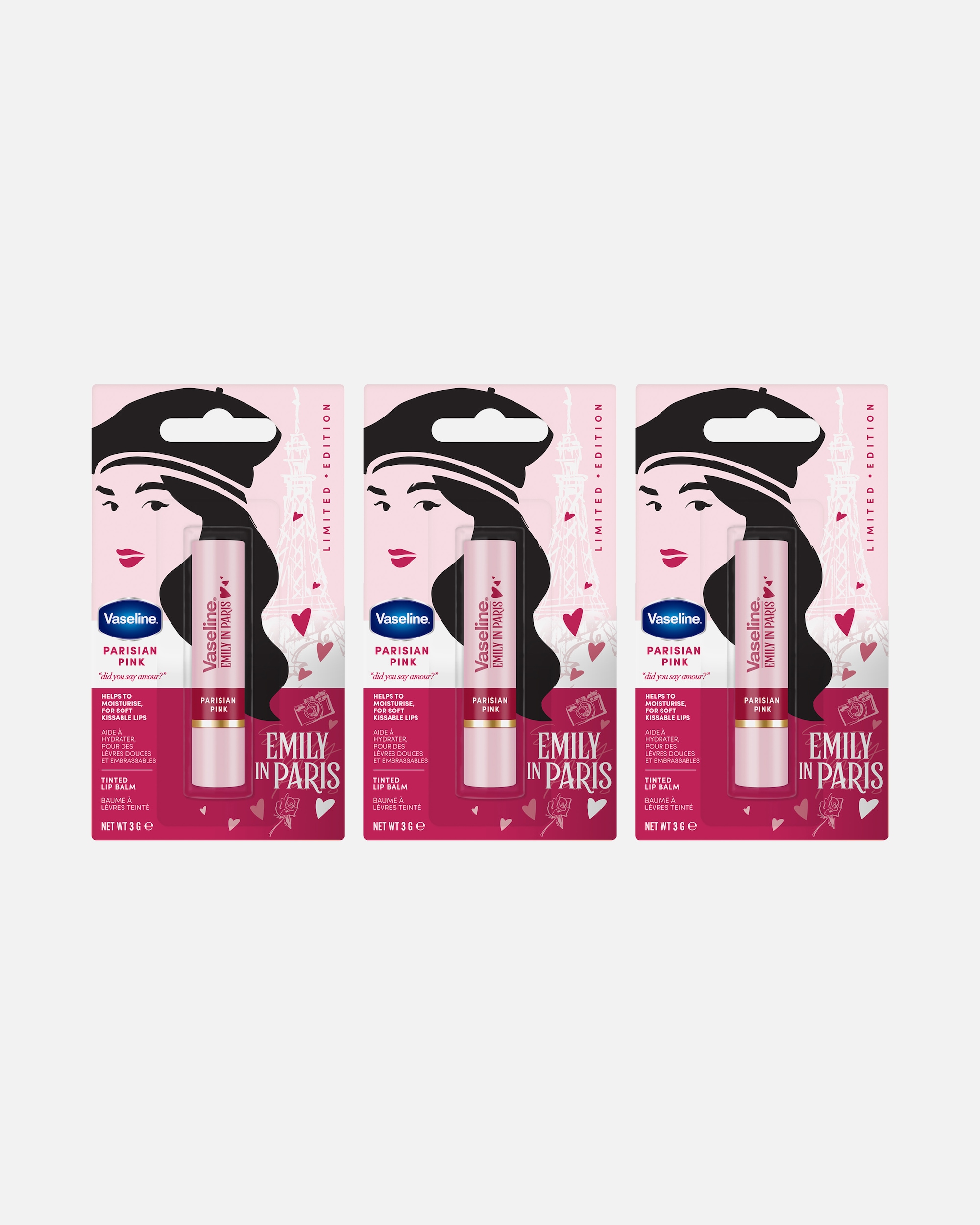 Lippenbalsam für Weiblich Vaseline Emily in Paris Getönter Lippenbalsam 1 Stück