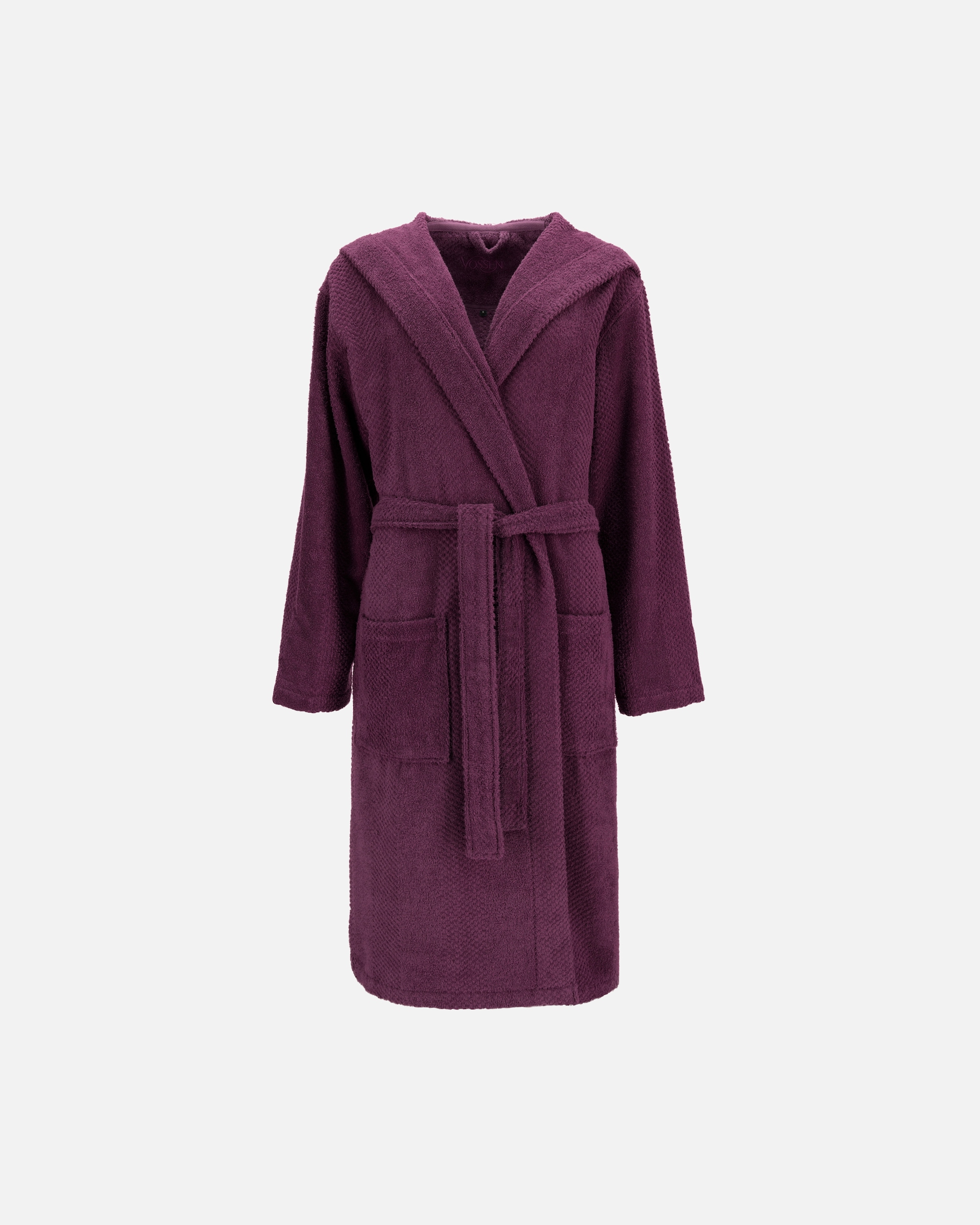 Bademantel für Unisex Vossen Vossen Bademäntel Unisex Kapuze Balance Samu elderberry - 3880 XS