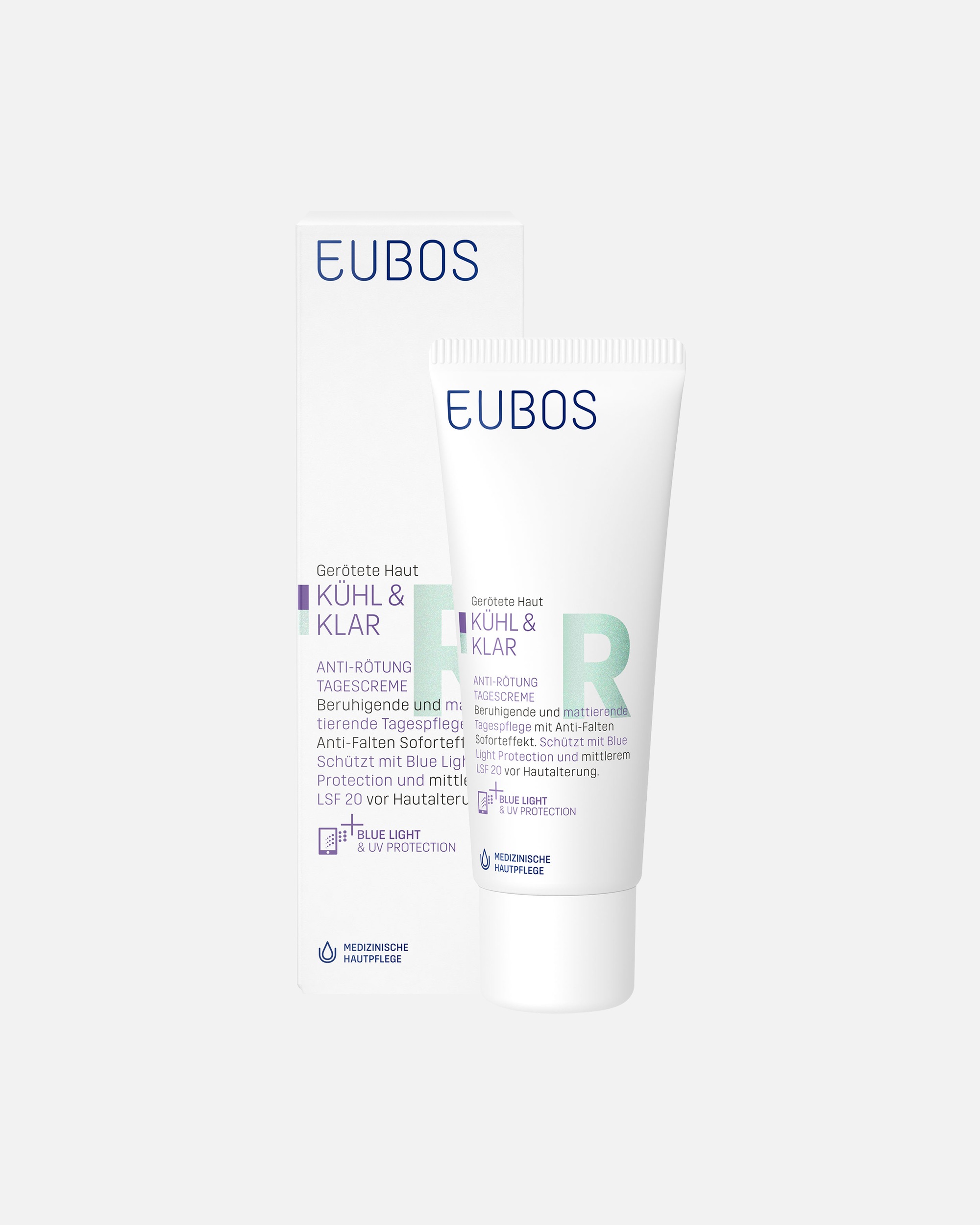 Tagescreme für Unisex Eubos Kühl & Klar Anti-Rötung Tagescreme LSF20 40 ml