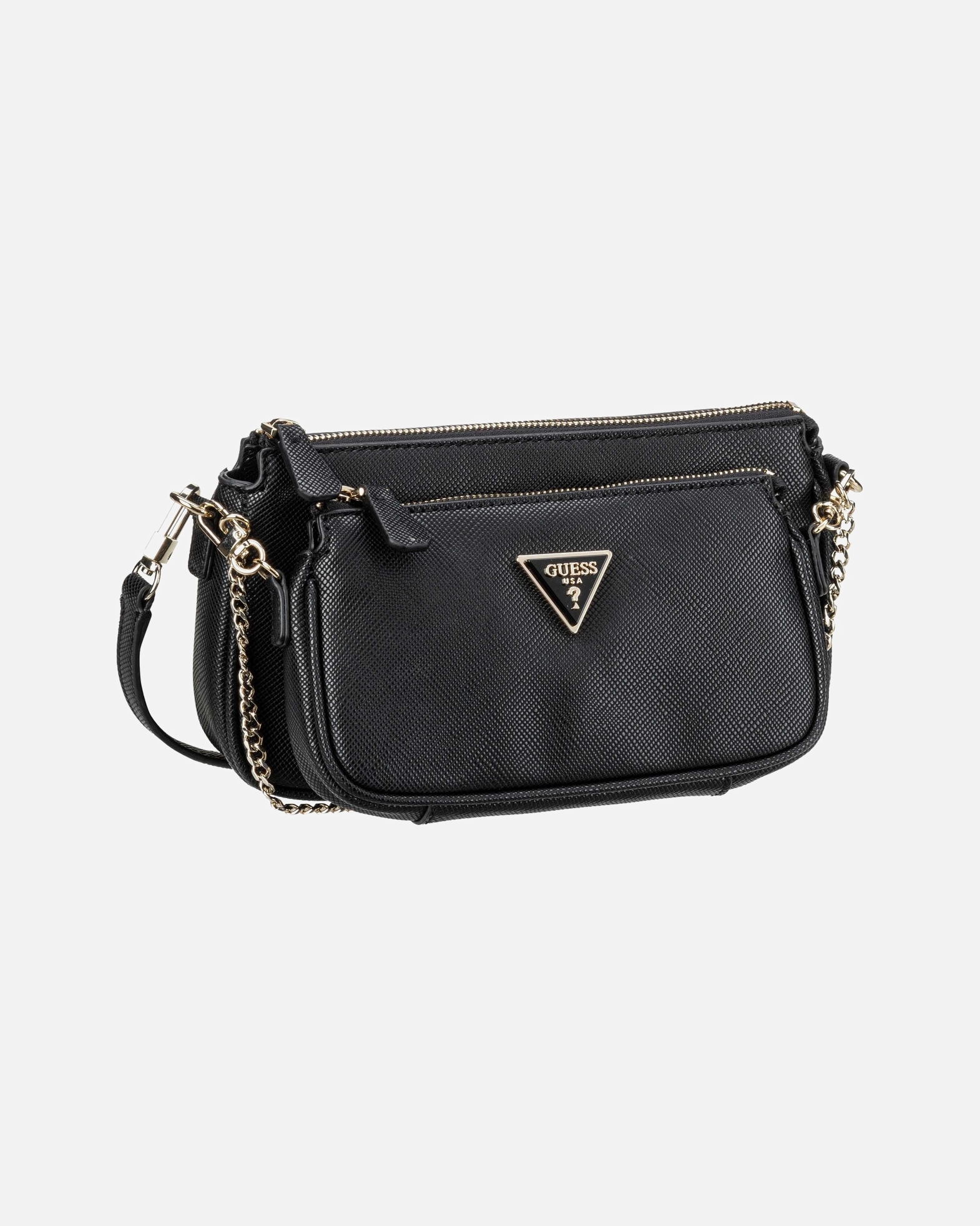 Umhängetasche für Weiblich Guess Umhängetasche Noelle II Double Pouch CB Black
