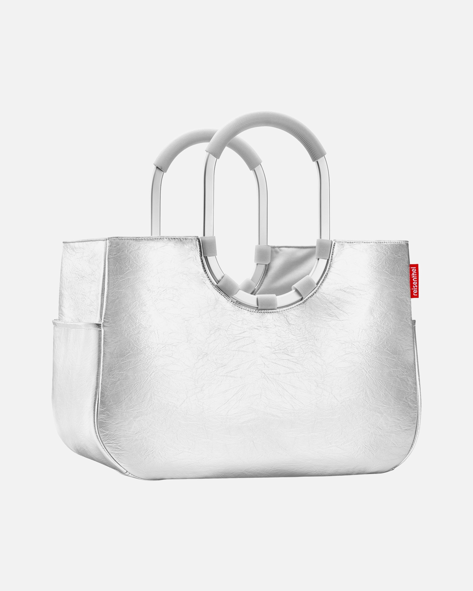 Shopper für Weiblich Reisenthel Einkaufstasche loopshopper L Silver Crackle