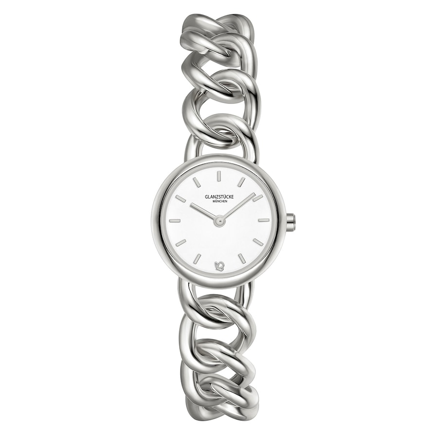 Glanzstücke München Armband-Uhr aus Metall-Legierung in silber 25,0 mm Damen