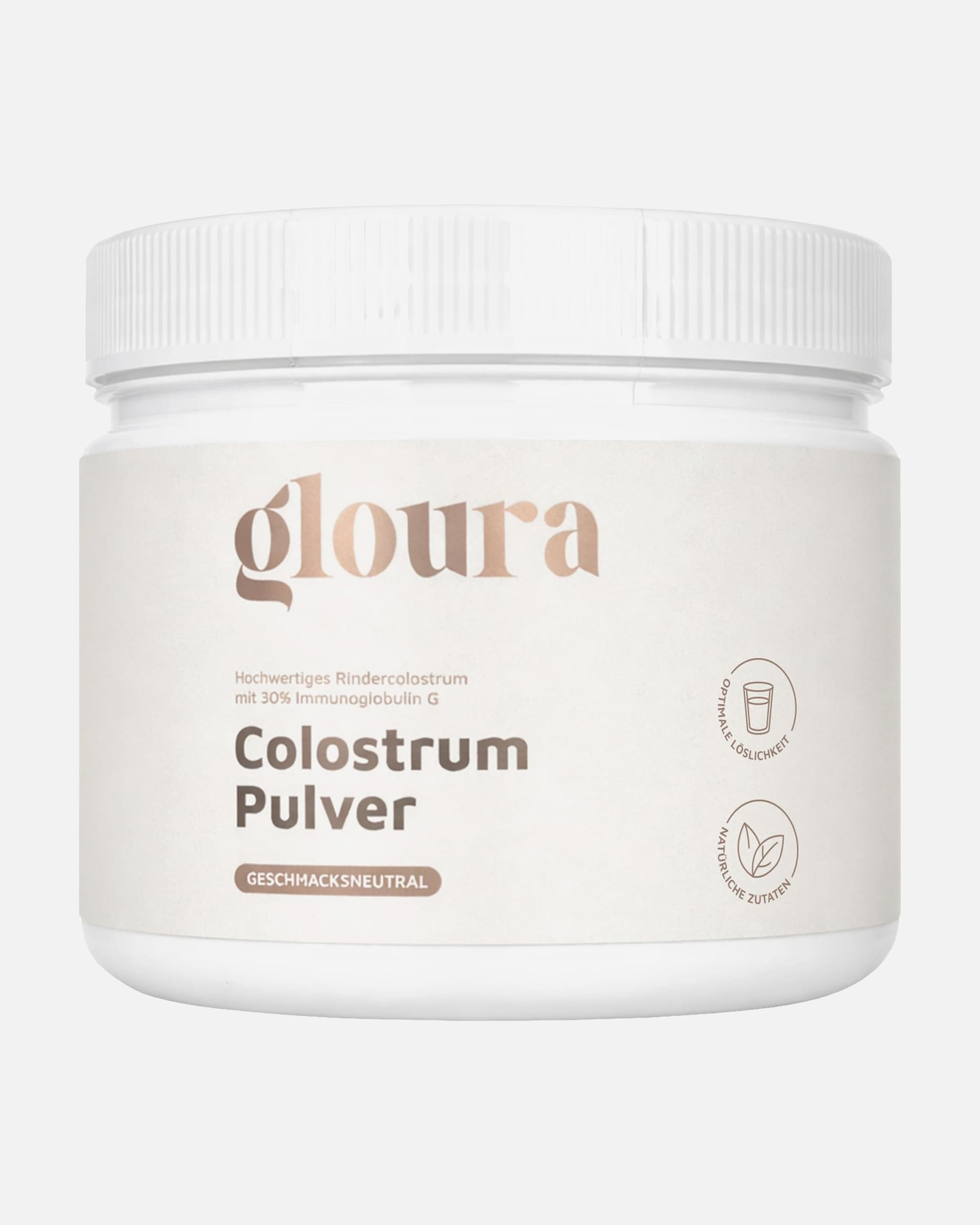 Nahrungsergänzungsmittel für Unisex Gloura Default Brand Line Gloura Premium Colostrum Pulver mit 30% Immunglobulin – Reines Rindercolostrum, laktosefrei Geschmacksneutral, 120g