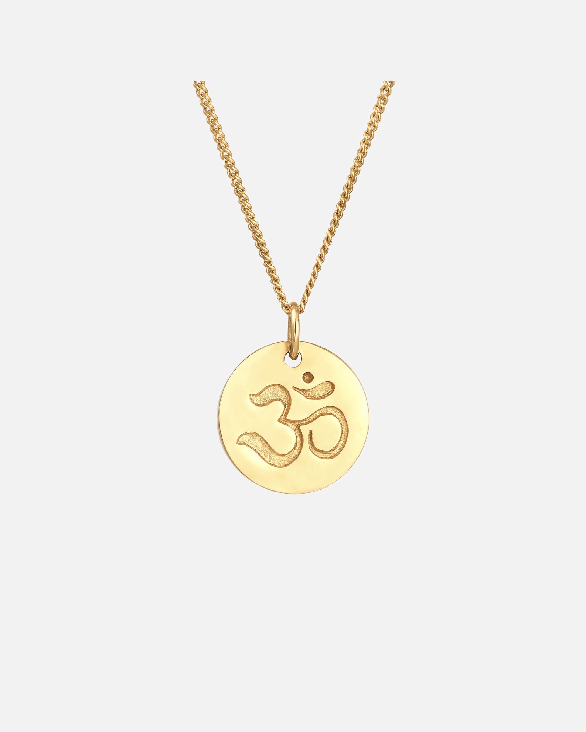 Halskette für Weiblich Elli Om Mantra Yoga Symbol 925 Silber 45