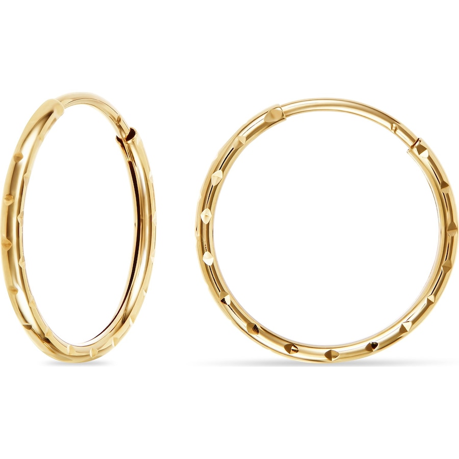 FAVS Creolen 375er Gelbgold One Size Damen