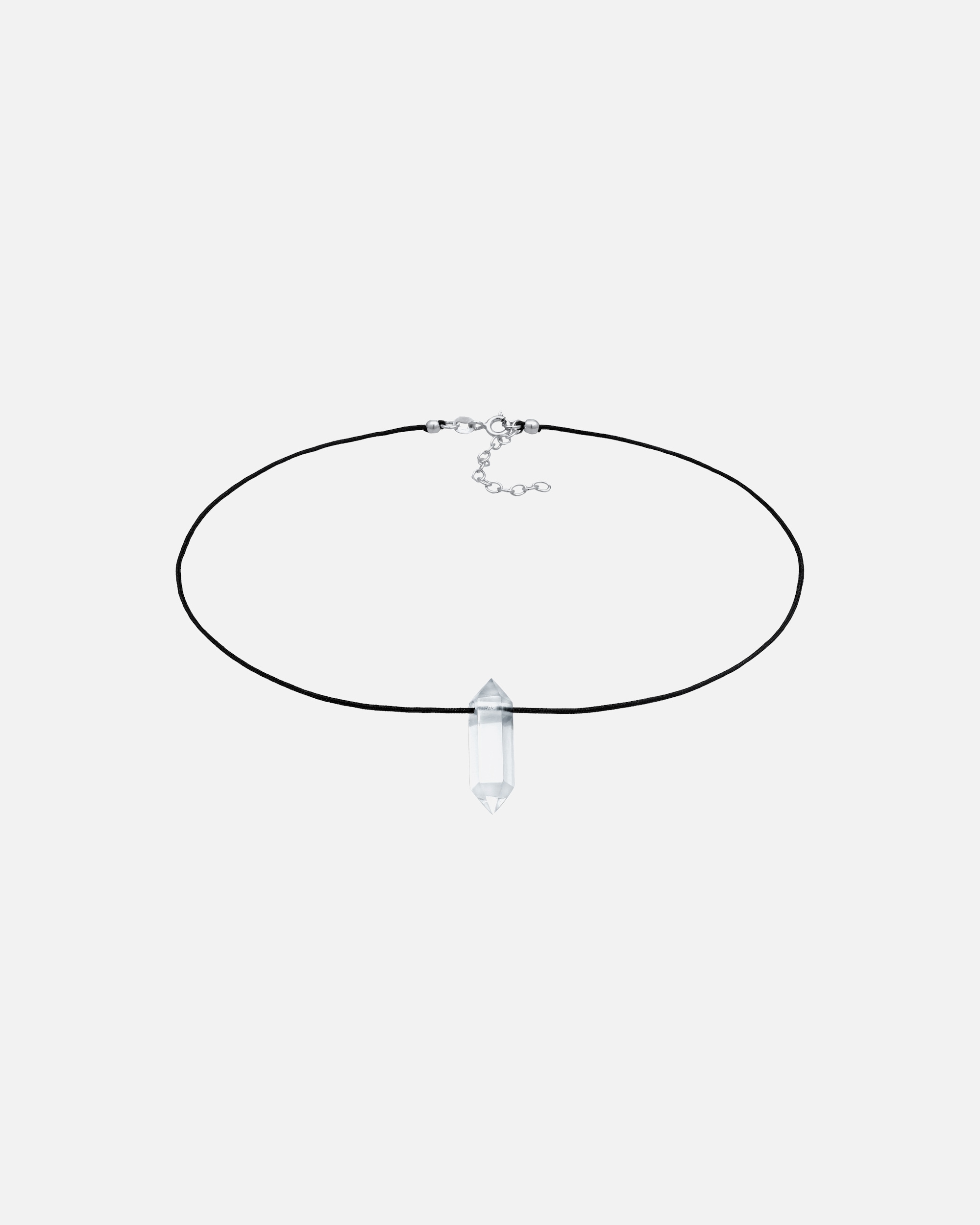Halskette für Weiblich Elli PREMIUM Choker Nylon Kristallspitze 925 Silber 32