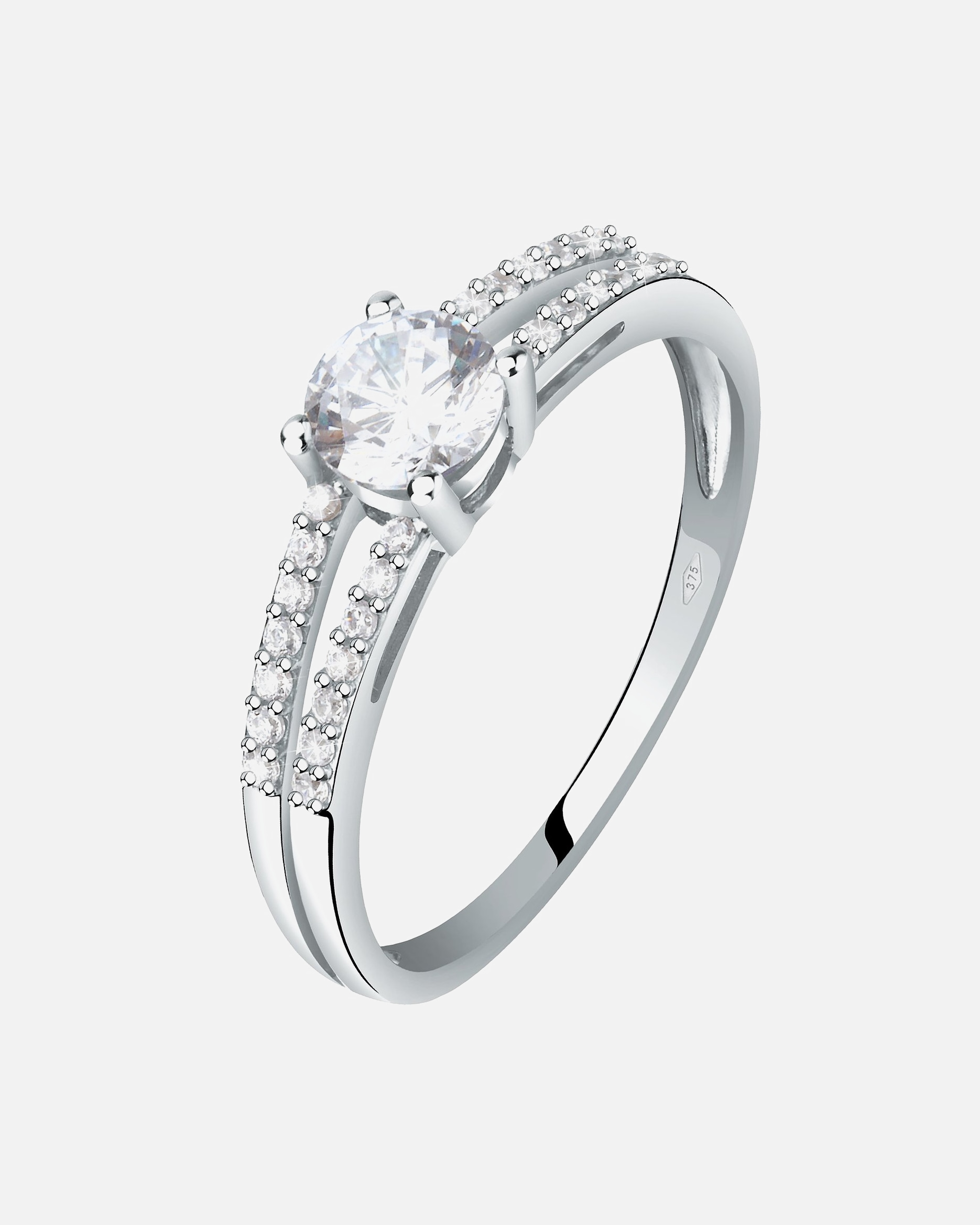 Ring für Weiblich CHRIST Damenring 375er Weißgold 52