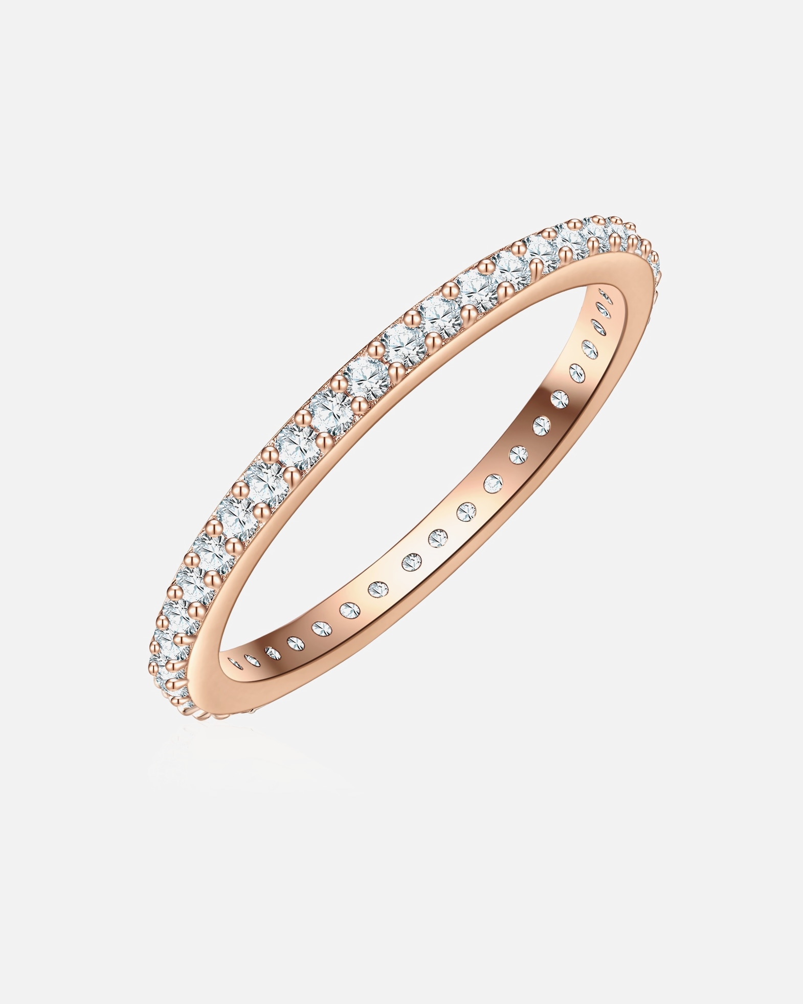 Ring für Weiblich Glanzstücke München Ring aus Sterling Silber in roségold 52