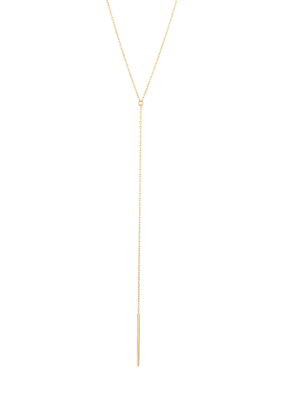 Elli Y-Kette mit Stab 925 Sterling Silber goldfarben Damen