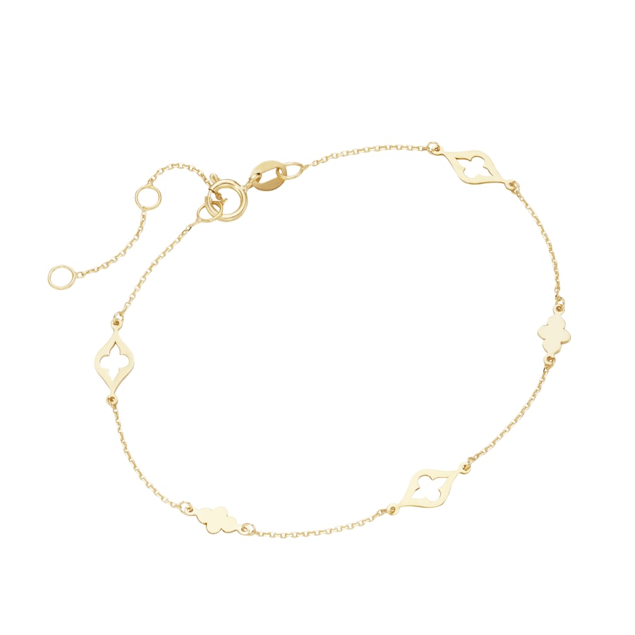 Luigi Merano Armband mit Zwischenteilen, Gold 375 19 cm Damen