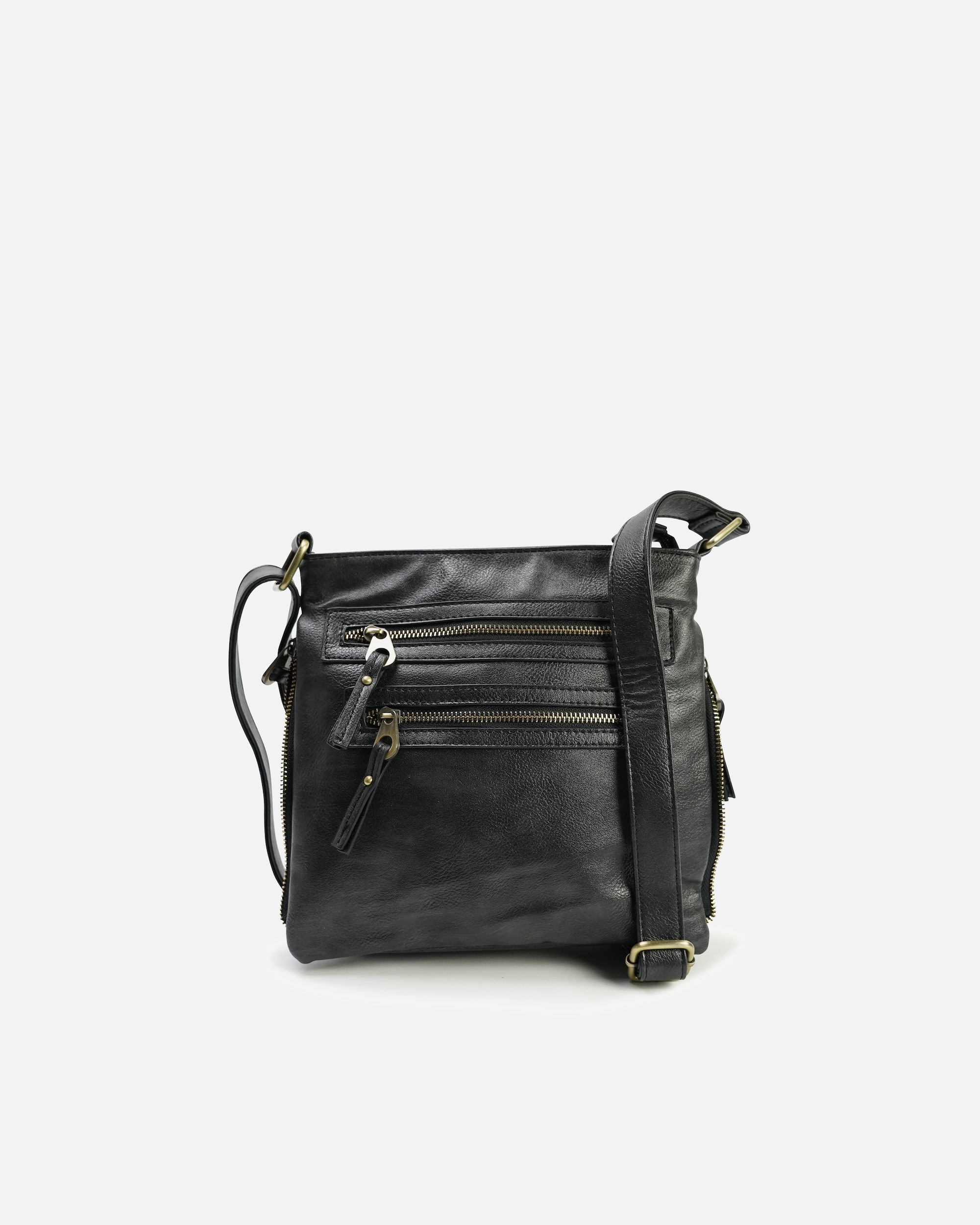 Umhängetasche für Unisex HARPA Umhängetasche LOXLEY mit vielen Fächern schwarz