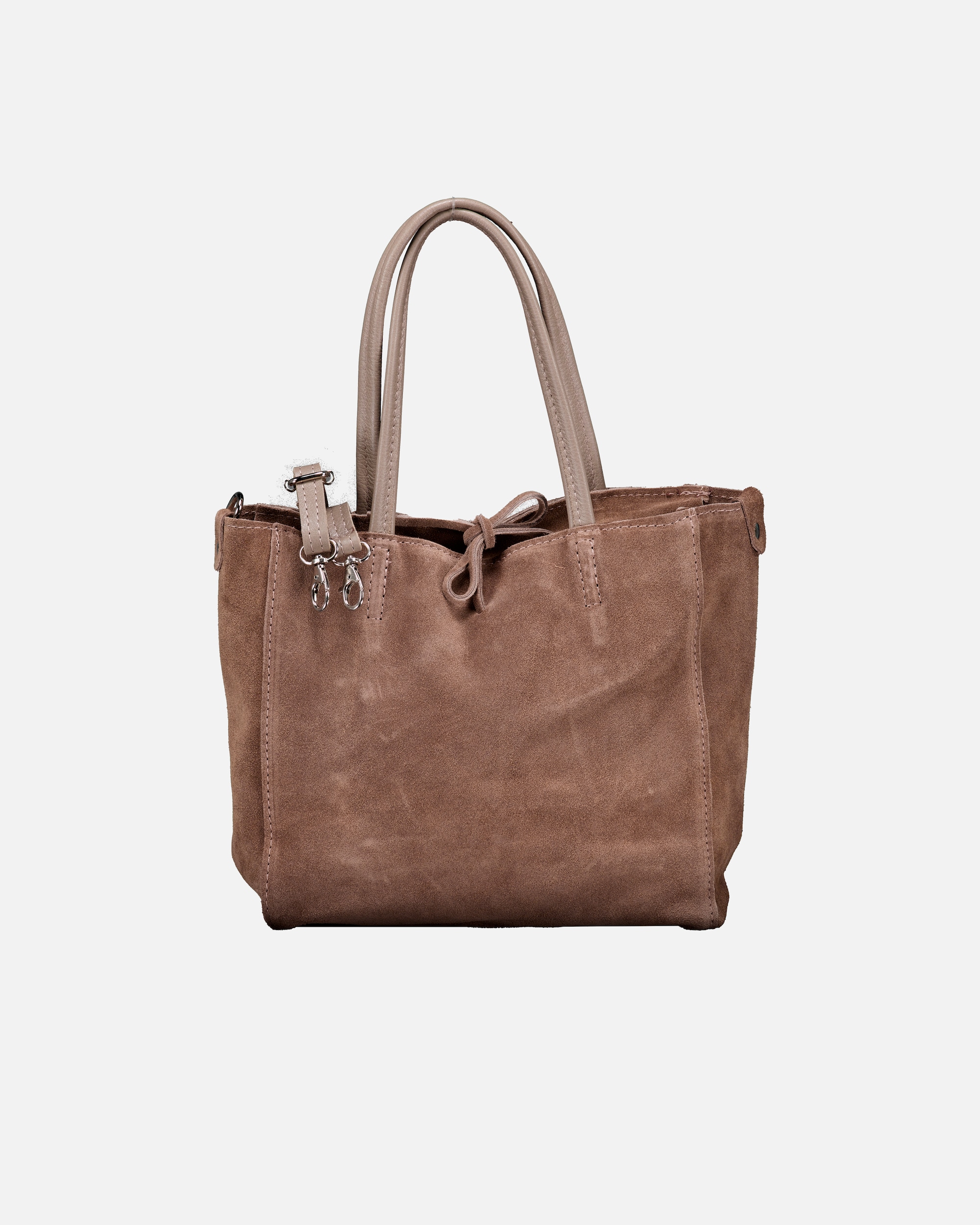 Handtasche für Weiblich Hausfelder Manufaktur Handtasche Velours Taupe