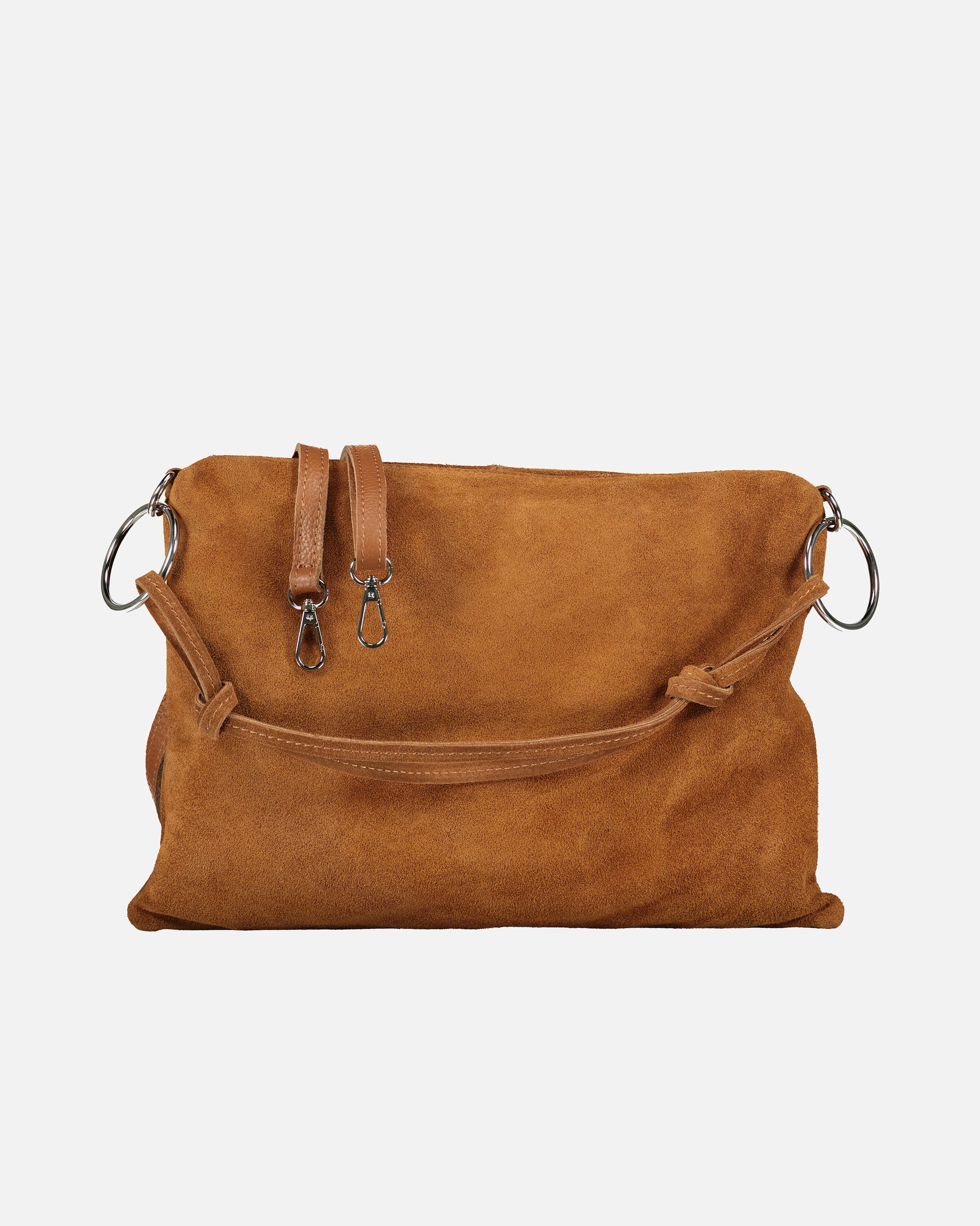 Umhängetasche für Weiblich Hausfelder Manufaktur Umhängetasche Velours Hellbraun