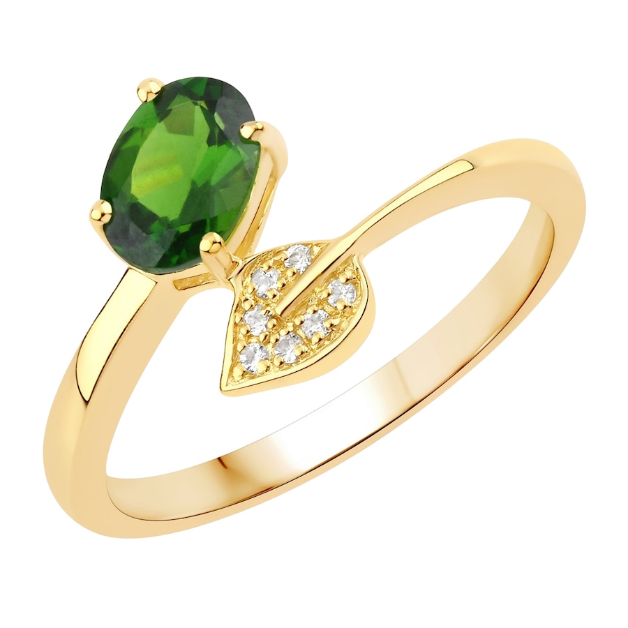 Rafaela Donata Ring Sterling Silber Chromdiopsid in Gelbgold 52 Damen