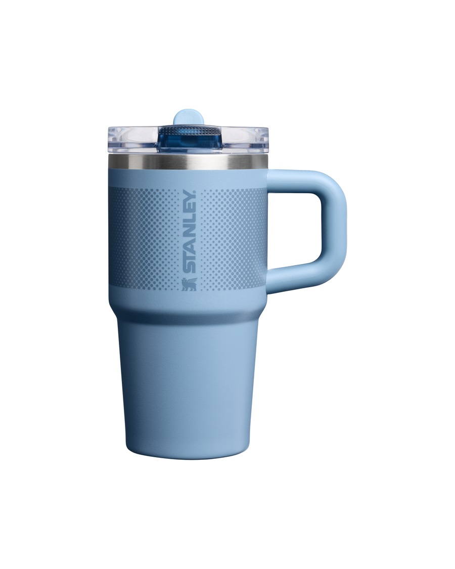 Stanley 1913 Thermobecher - 0,59L QUENCHER PROTOUR FLIP STRAW TUMBLER Indigo Fade Grau