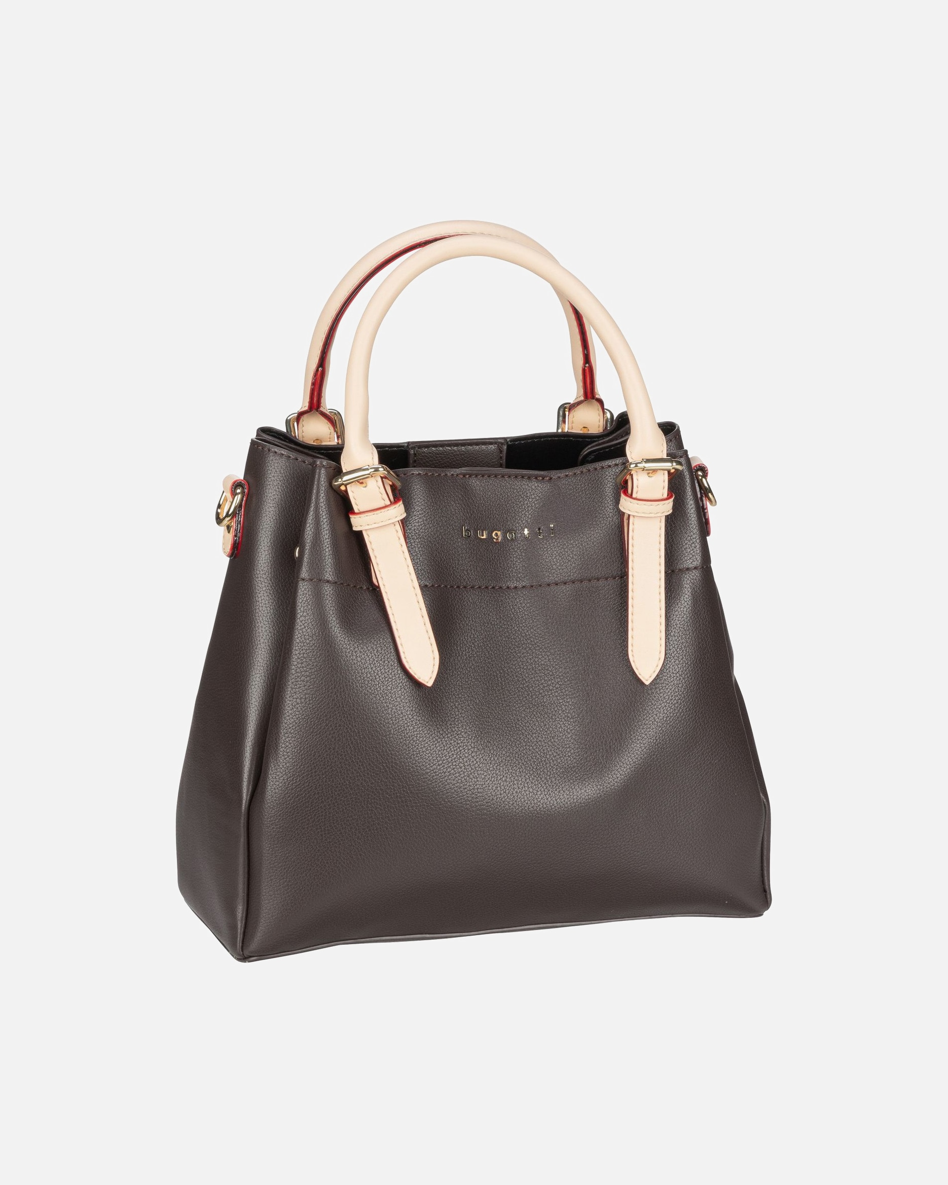 Handtasche für Weiblich Bugatti Handtasche Ella Top Handle M Dunkelbraun