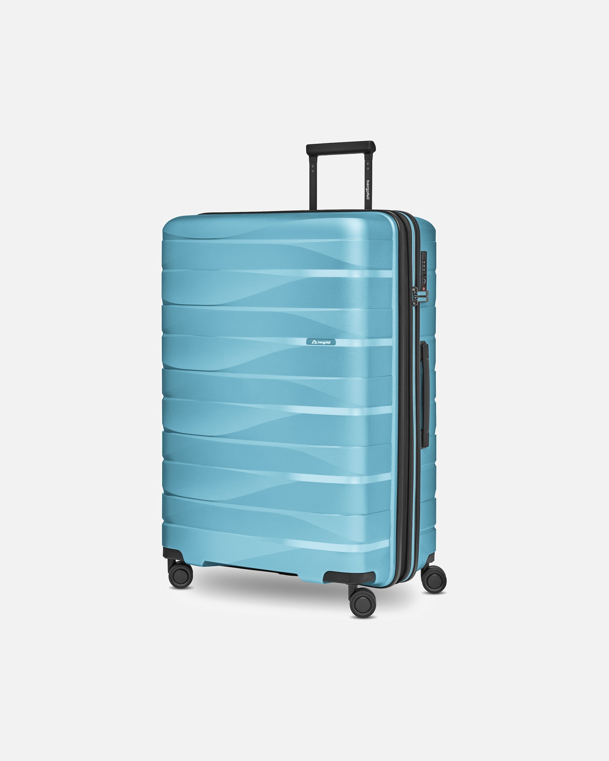 Trolley für Männlich bergpfeil Default Brand Line Travel 4 Rollen Trolley L 75 cm mit Dehnfalte glacier blue metallic