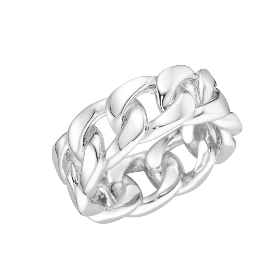 Giorgio Martello Milano Ring Panzerketten-Design, Silber 925 52 Damen