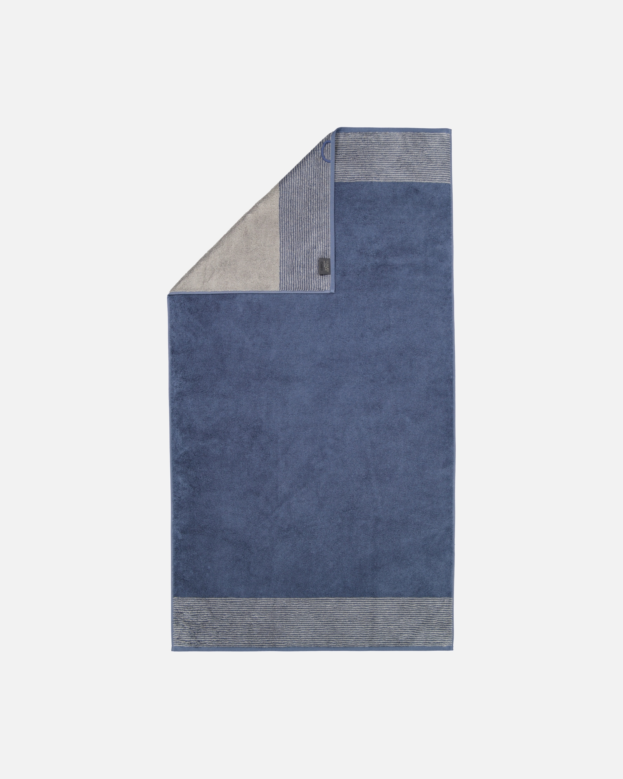 Handtuch für Unisex Cawö Cawö Handtücher Luxury Home Two-Tone 590 nachtblau - 10 Duschtuch 80x150 cm