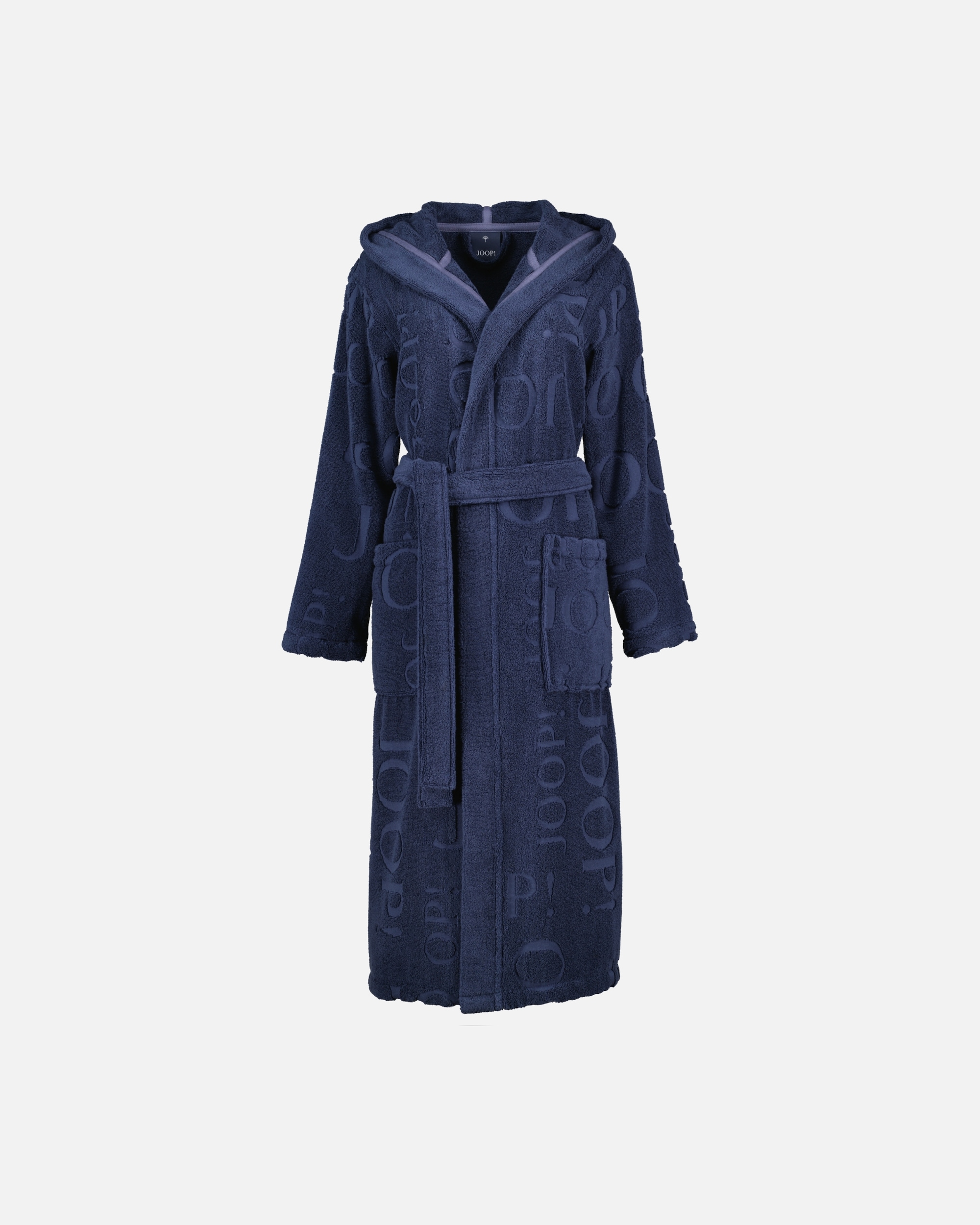 Bademantel für Unisex JOOP! JOOP! Bademäntel Damen Kapuze 1663 blau - 175 XS