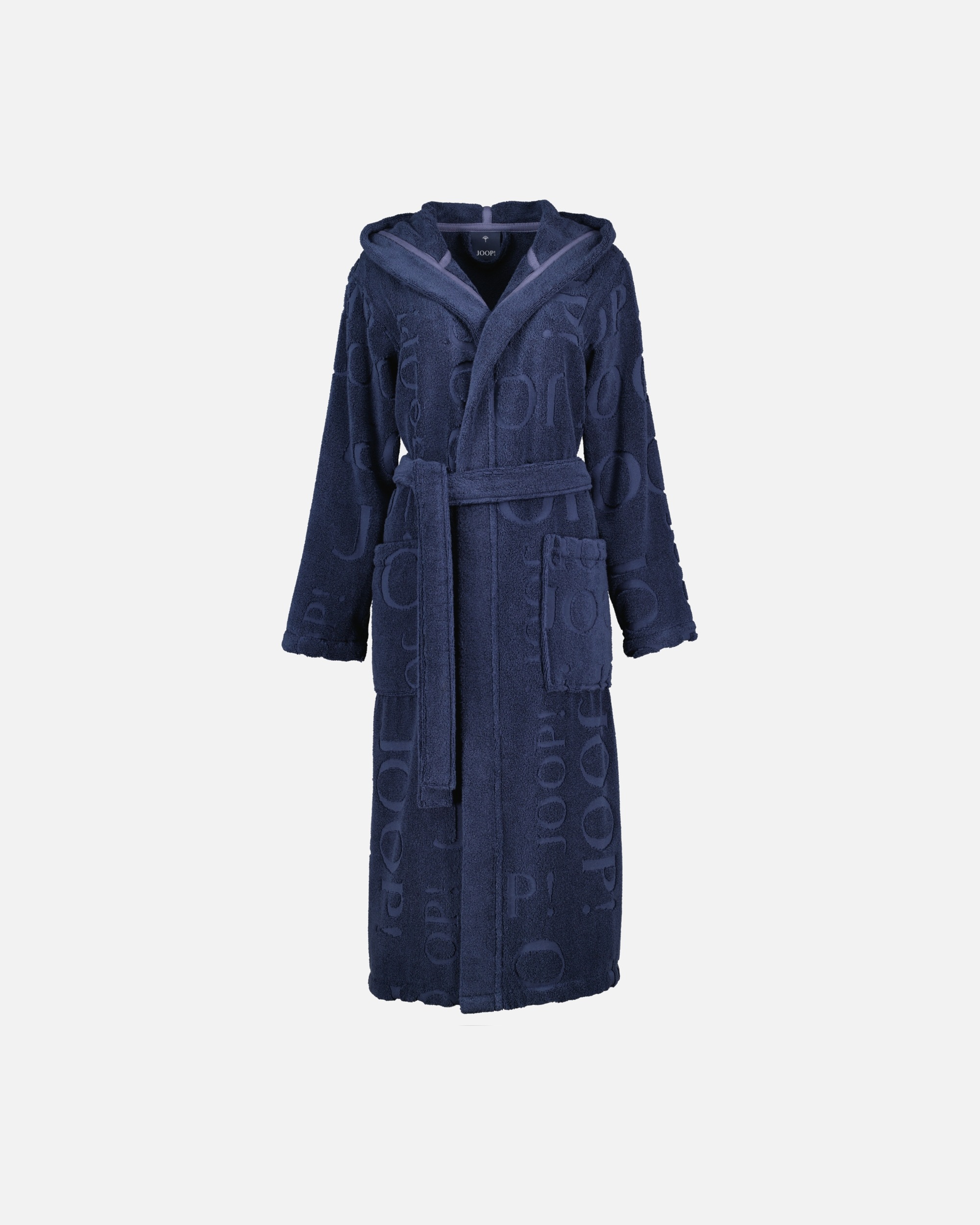 Bademantel für Unisex JOOP! JOOP! Bademäntel Damen Kapuze 1663 blau - 175 XL