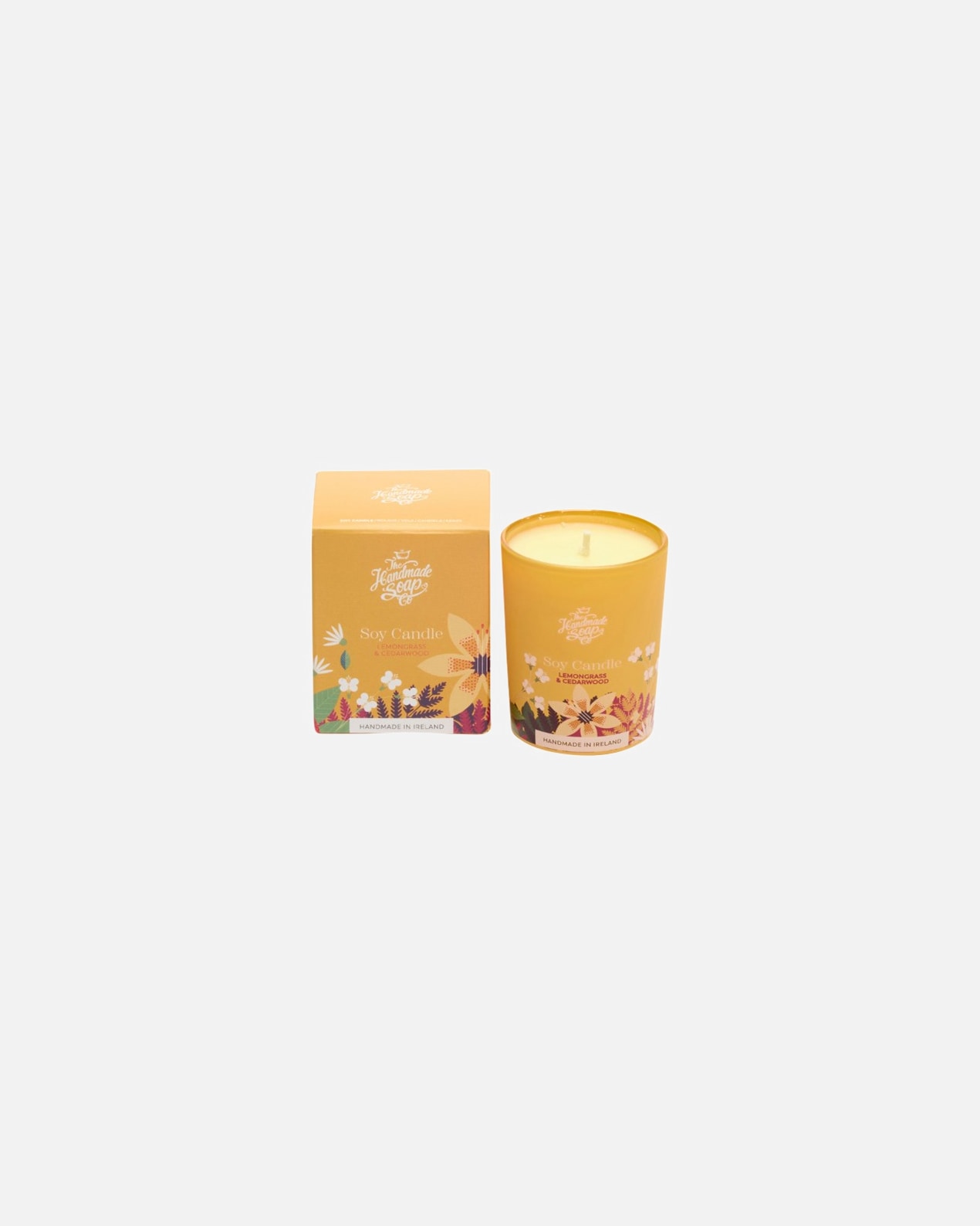 Kerze für Unisex The Handmade Soap Lemongrass & Cedarwood Soy Candle Duftkerze 210 g