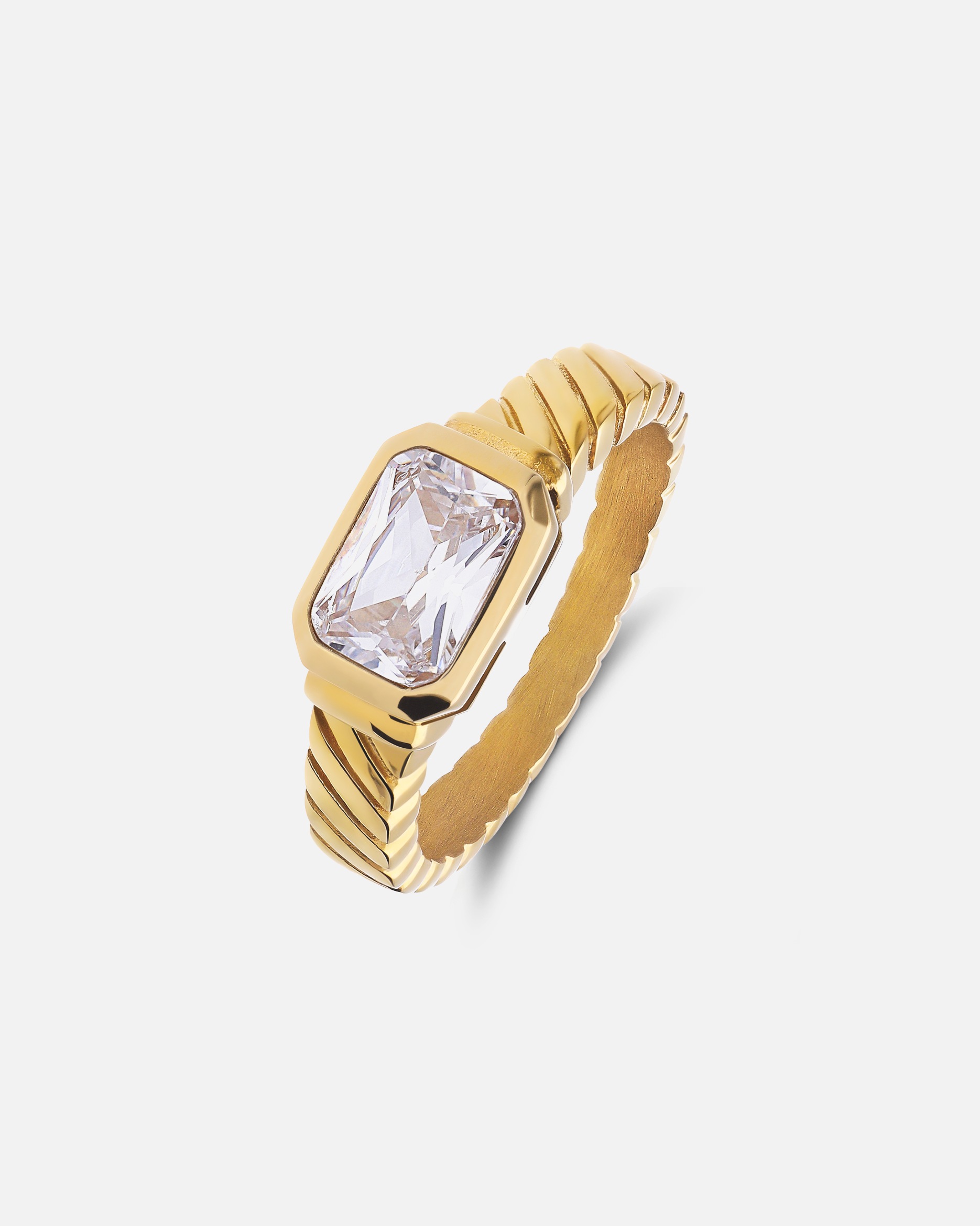 Ring für Weiblich Lucardi Ring Stahl 57mm