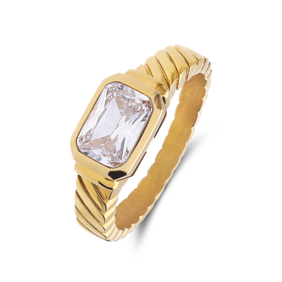Lucardi Ring Stahl 60mm Damen