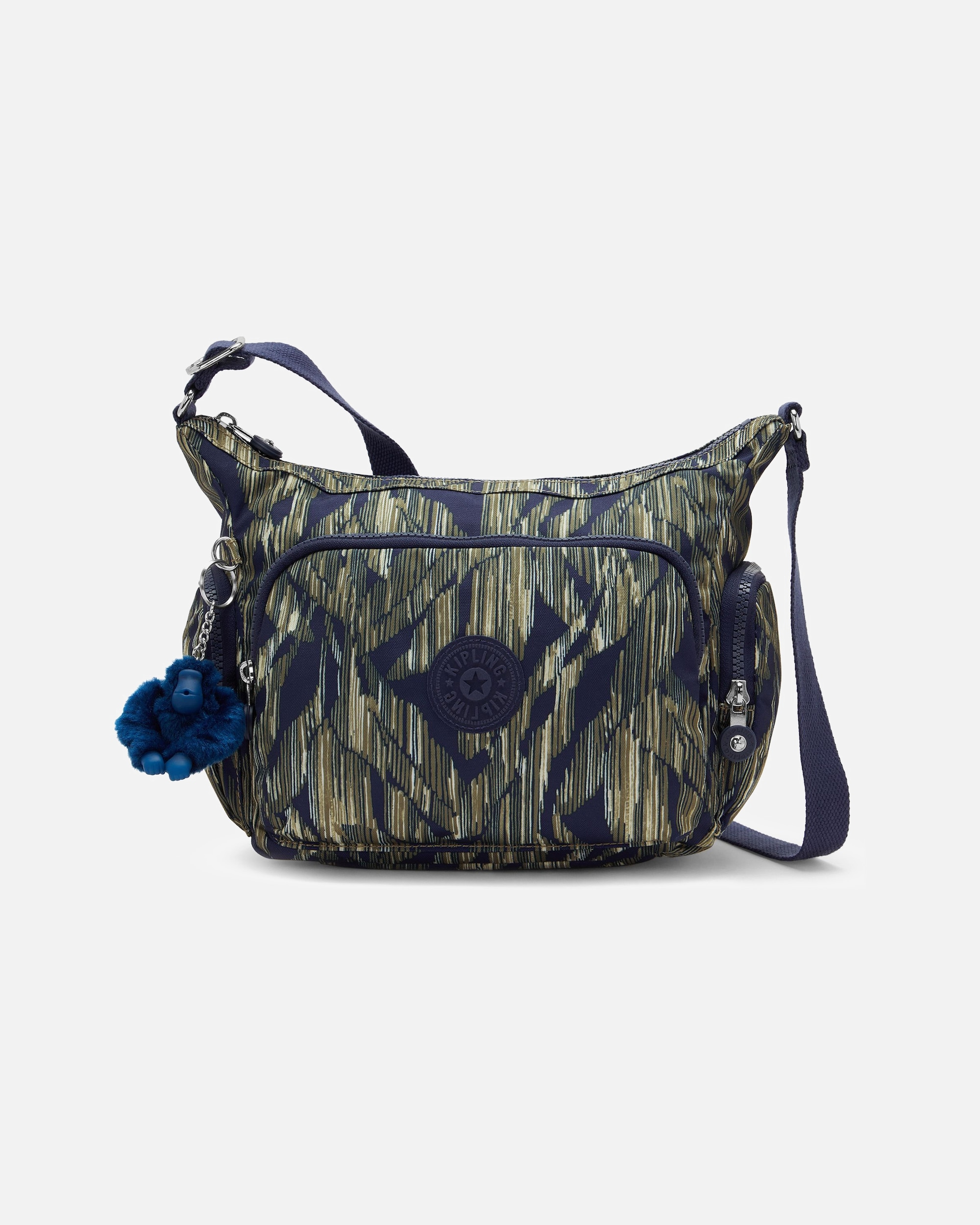 Tasche für Weiblich Kipling Gabb Umhängetasche striped grasses