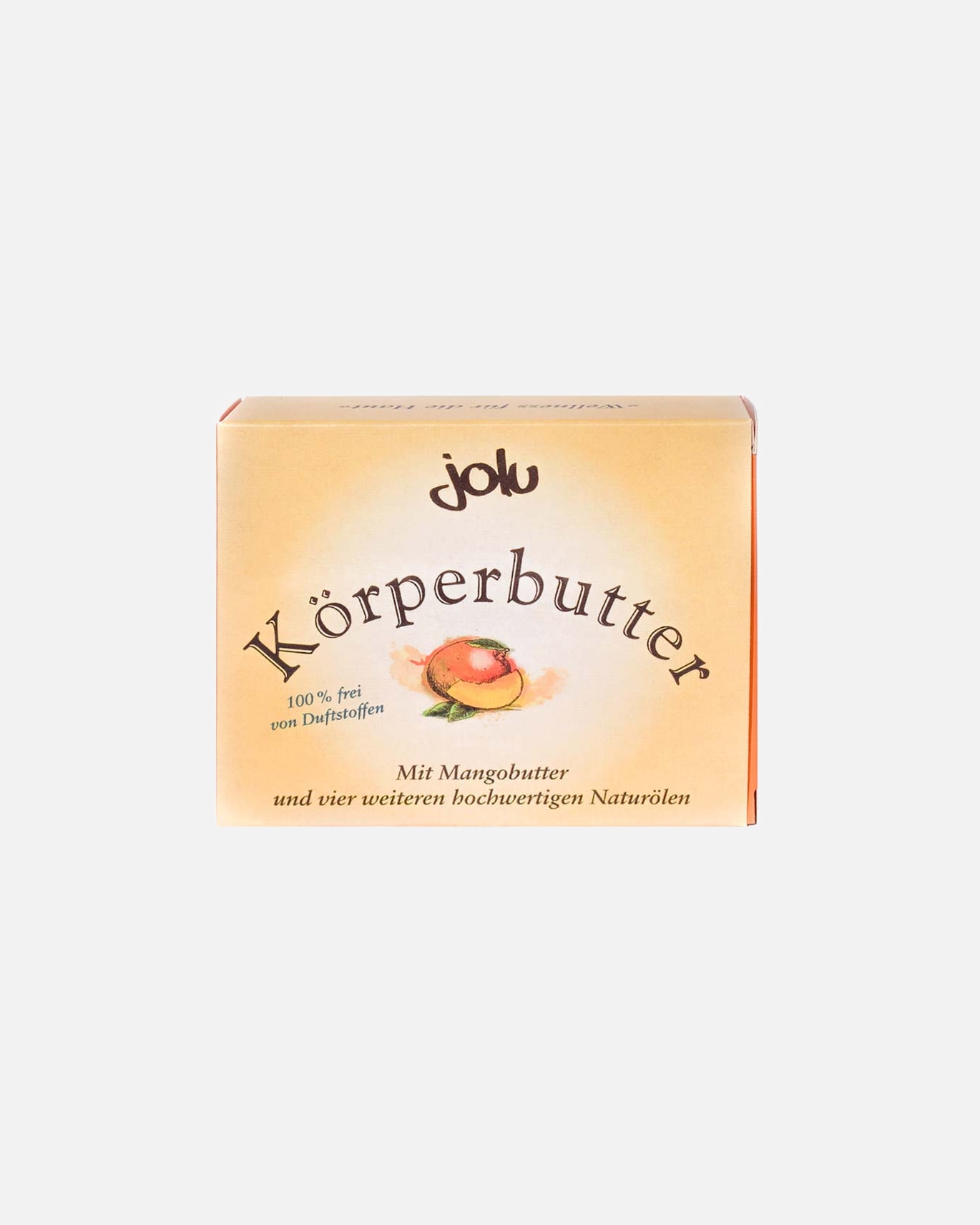 Körperbutter für Unisex jolu Naturkosmetik Körperbutter ohne Duft 100 g