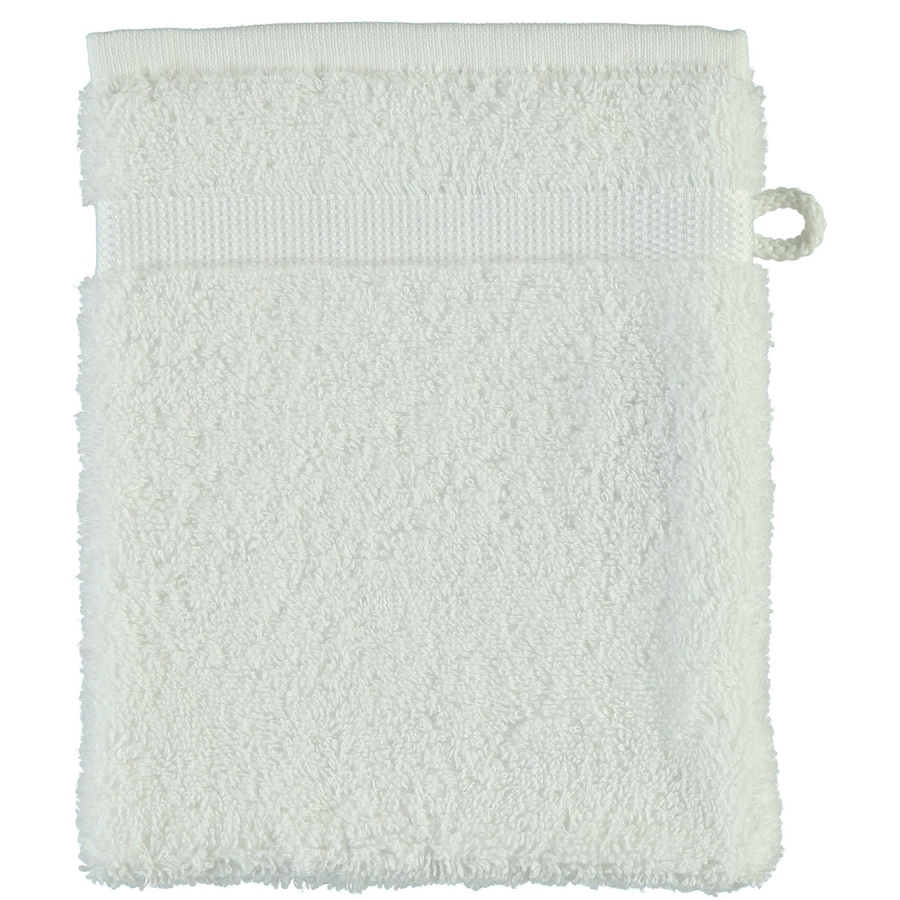 Rhomtuft Handtücher Princess weiss - 01 Waschhandschuh 16x22 cm Weiss