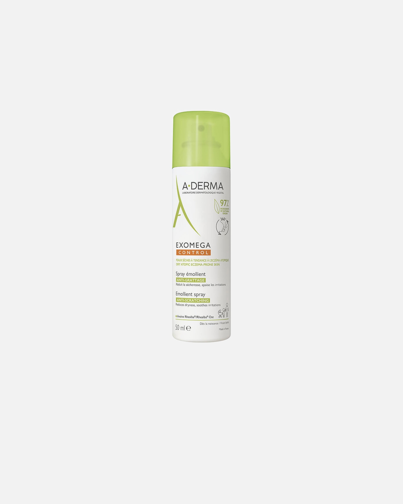 Babycreme für Unisex A-DERMA EXOMEGA CONTROL Emollient-Spray 50 ml