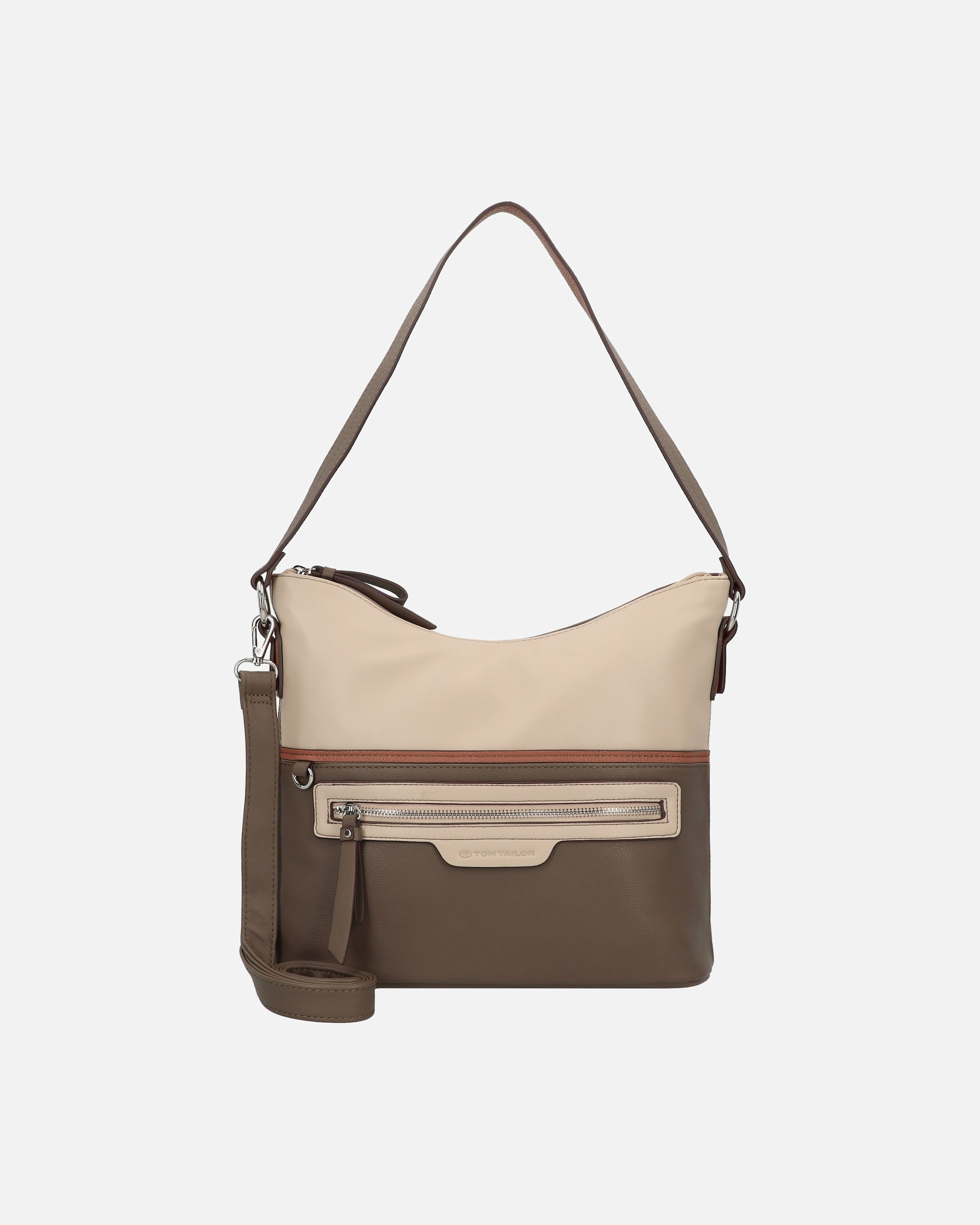 Tasche für Weiblich Tom Tailor Jule Schultertasche mixed taupe