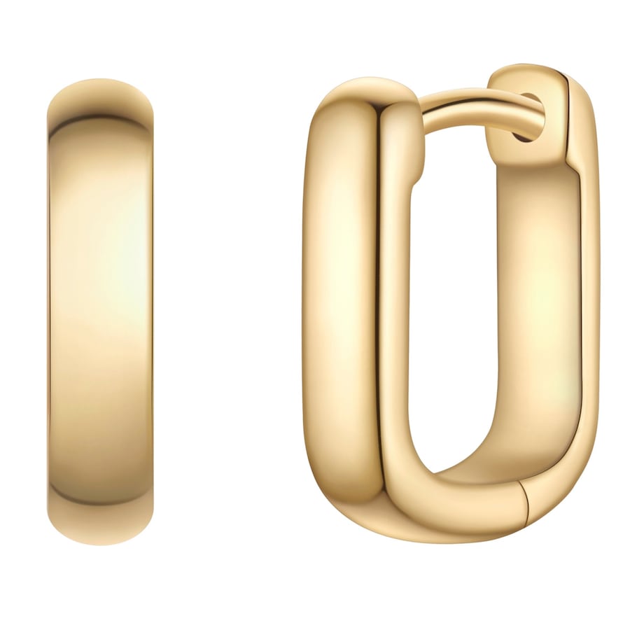 Glanzstücke München Creolen aus Sterling Silber in gelbgold 11,7 mm Damen