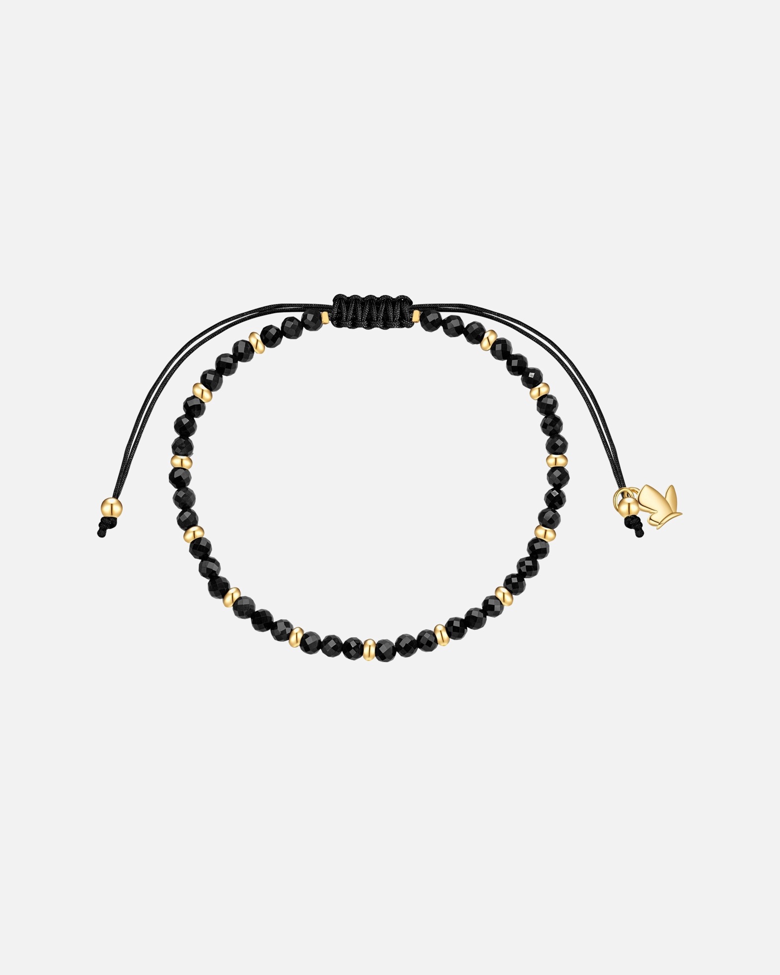 Armband für Weiblich Glanzstücke München Armband aus Edelstahl in Gelbgold mit Spinell 15,0 - 22,0 cm, flexibel einstellbar