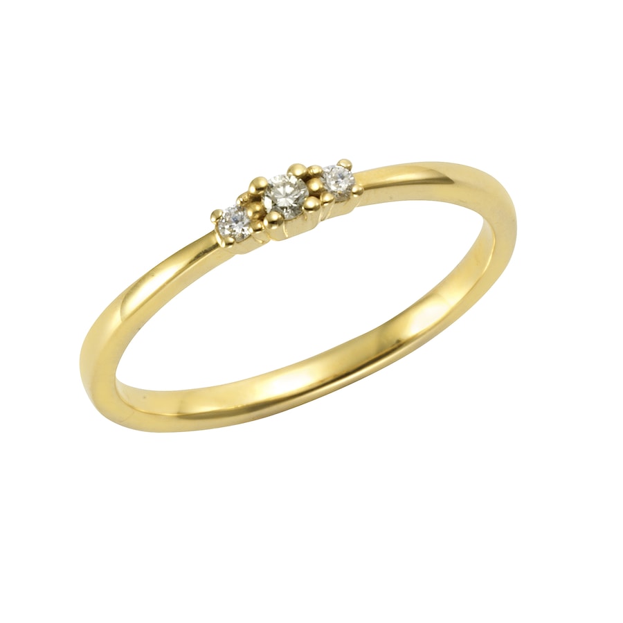 Orolino Ring 585/- Gold Brillant weiß 0,08ct. 058 (18,5) Damen