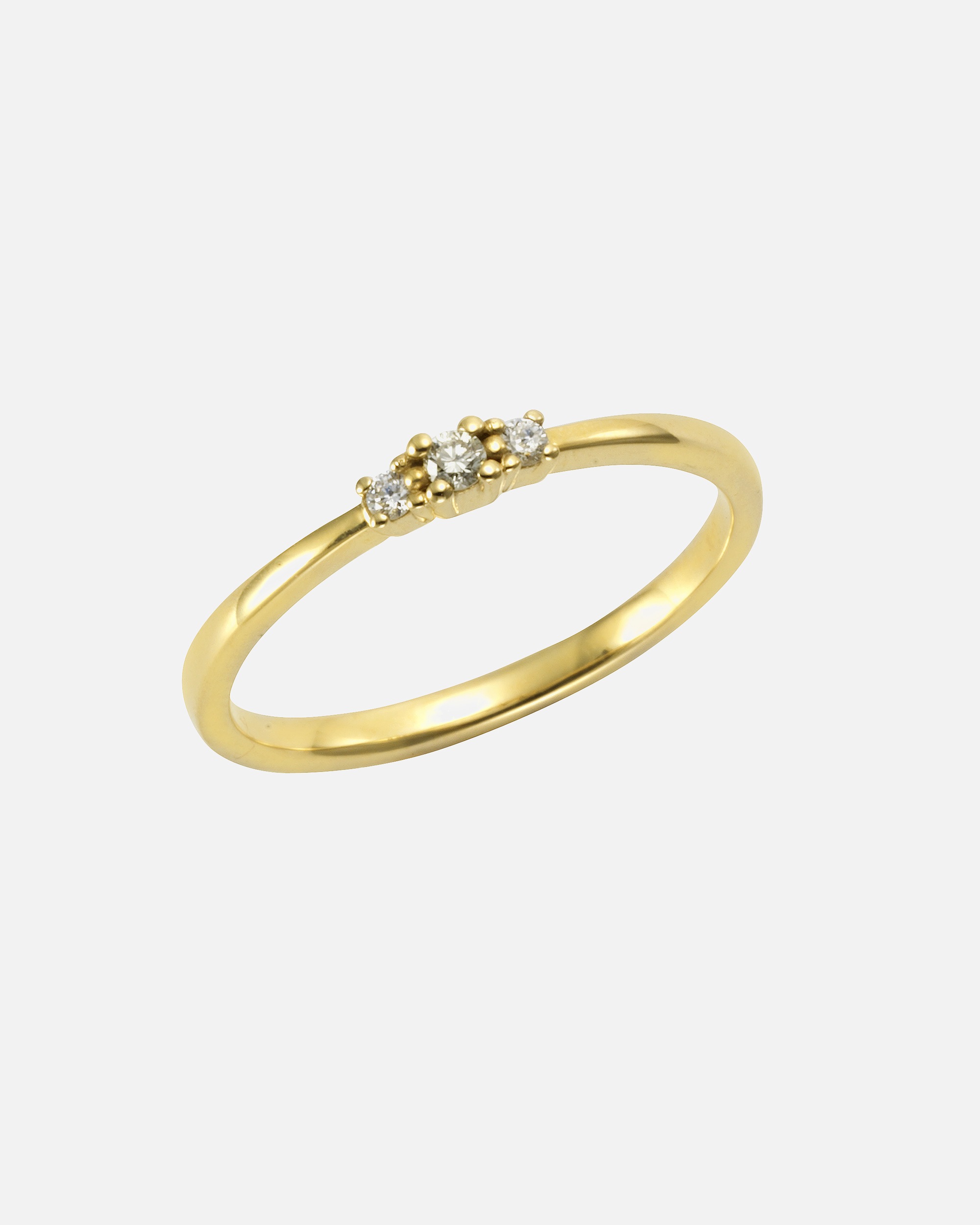 Ring für Weiblich Orolino Ring 585/- Gold Brillant weiß 0,08ct. 052 (16,6)