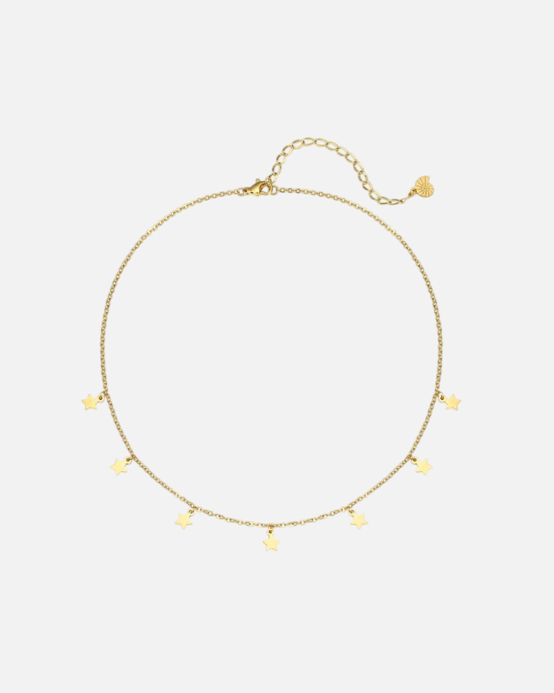 Halskette für Weiblich Hey Happiness Default Brand Line Delicate Star – Stern Halskette – Edelstahl, wasserfest Gold