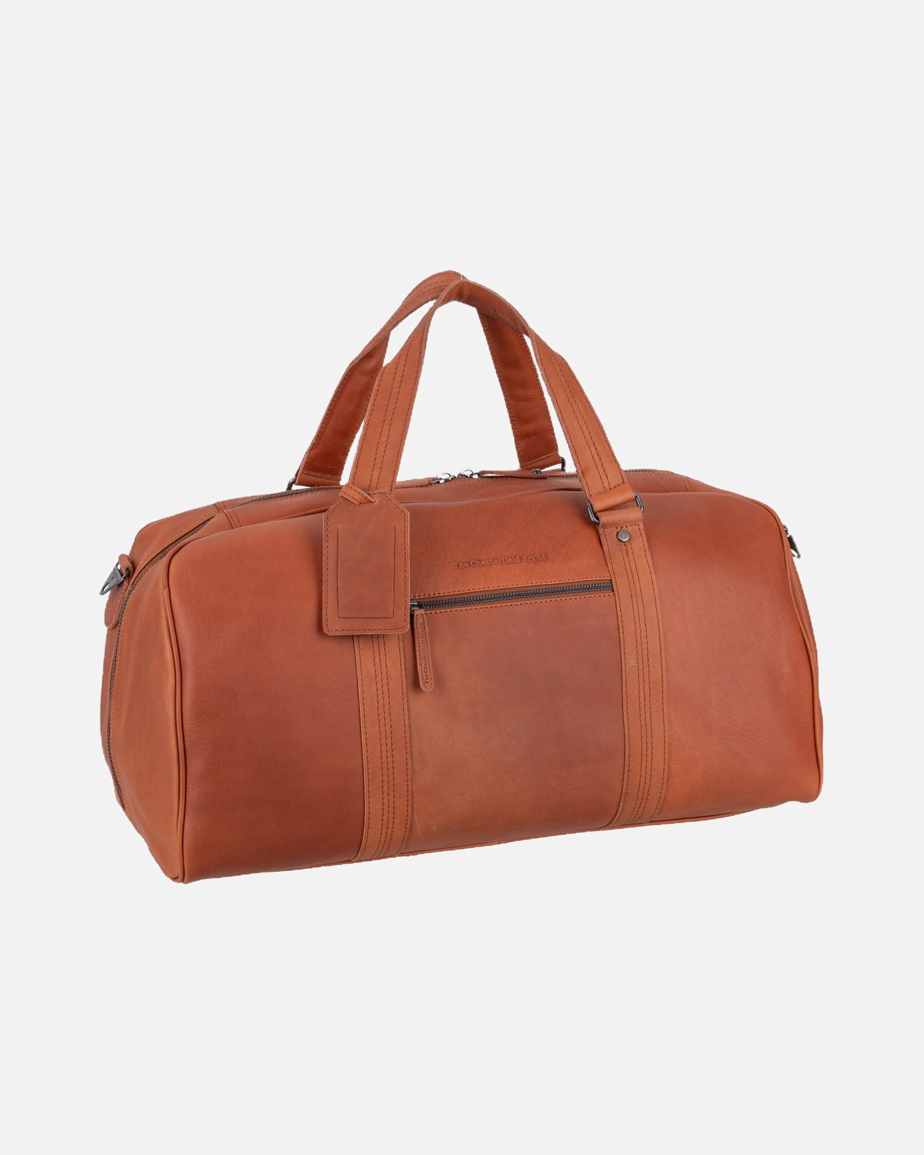 Reisetasche für Männlich The Chesterfield Brand Weekender Rivaro Cognac