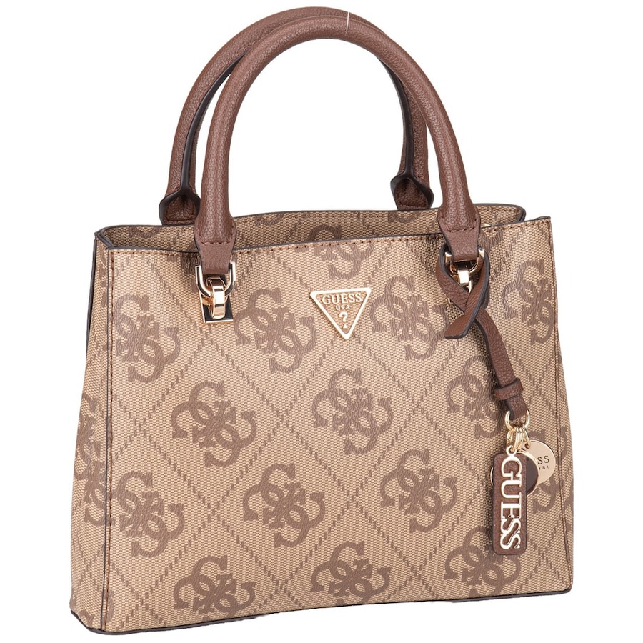 Guess Handtasche Noelle II Sml Multi Comp Latte Logo/Brown Braun Damen