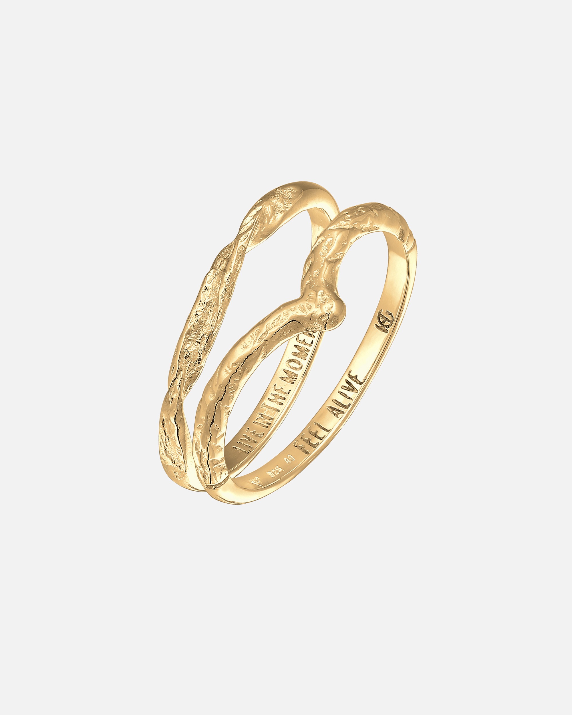 Ring für Weiblich Haze & Glory Default Brand Line Set Moment - Feel Alive 925 Silber 52
