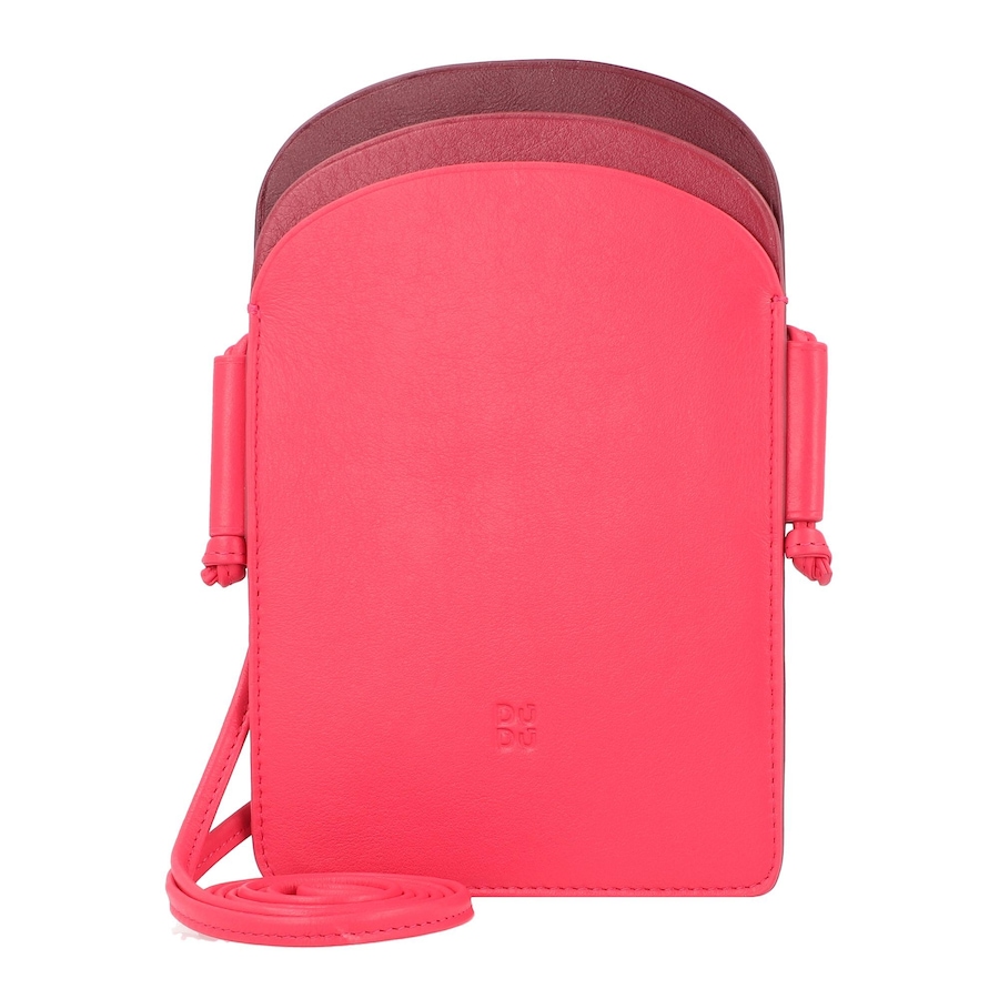 DuDu Colorful Minorca Handytasche Leder 12 cm himbeere Pink Damen