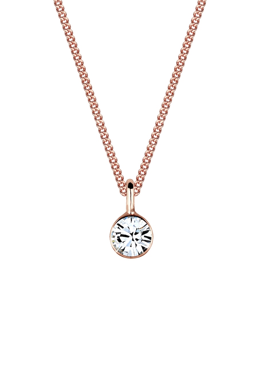 Elli 925 Sterling Silber rosévergoldet, mit Kristallen von Swarovski 45 Damen