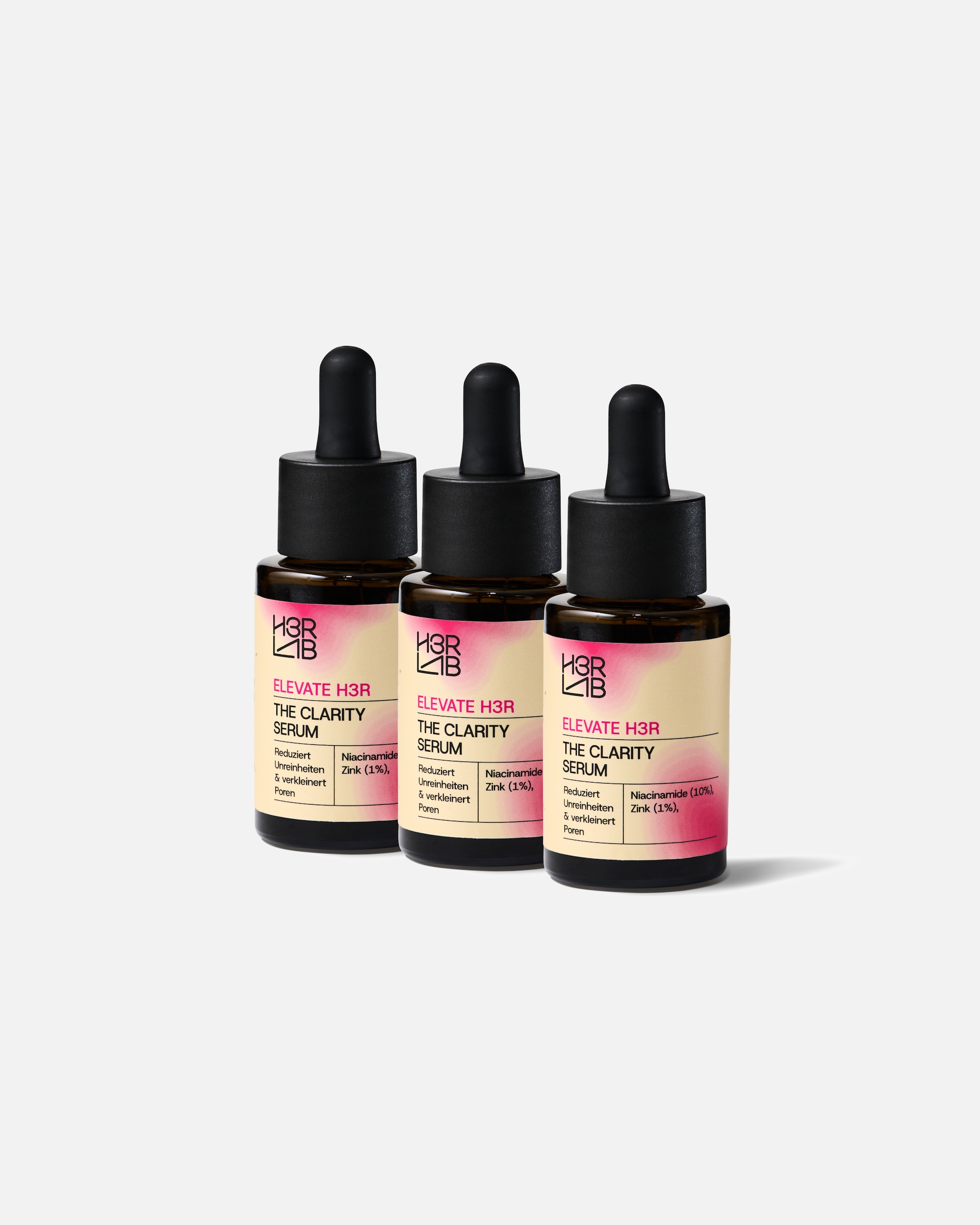 Hyaluronsäure Serum für Weiblich H3R LAB Default Brand Line The Clarity Serum – für ein geklärtes, ausgeglichenes Hautbild 3er Set The Clarity Serum