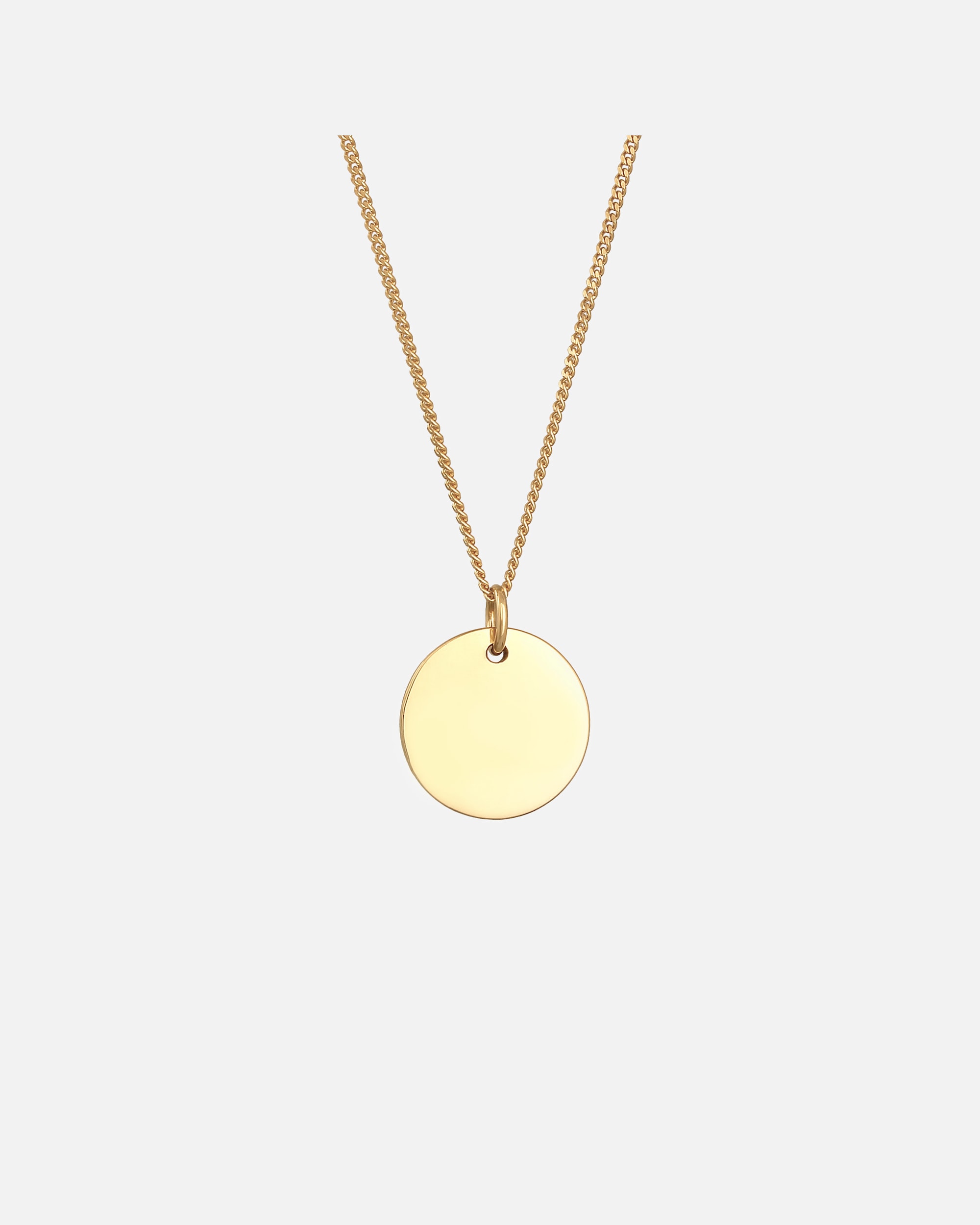 Halskette für Weiblich Elli Basic Plättchen Panzerkette 925 Silber goldfarben