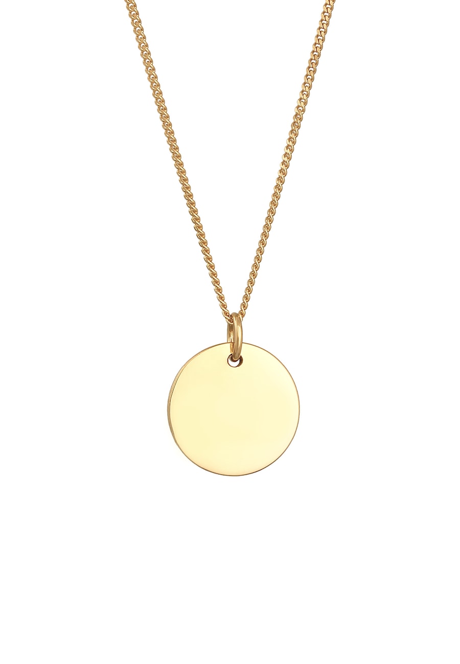Elli Basic Plättchen Panzerkette 925 Silber 45 Damen