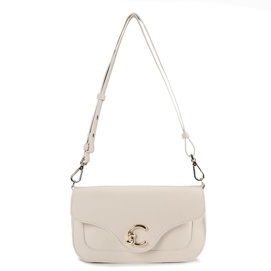 Coccinelle C-Me Schultertasche pearl Weiss Damen